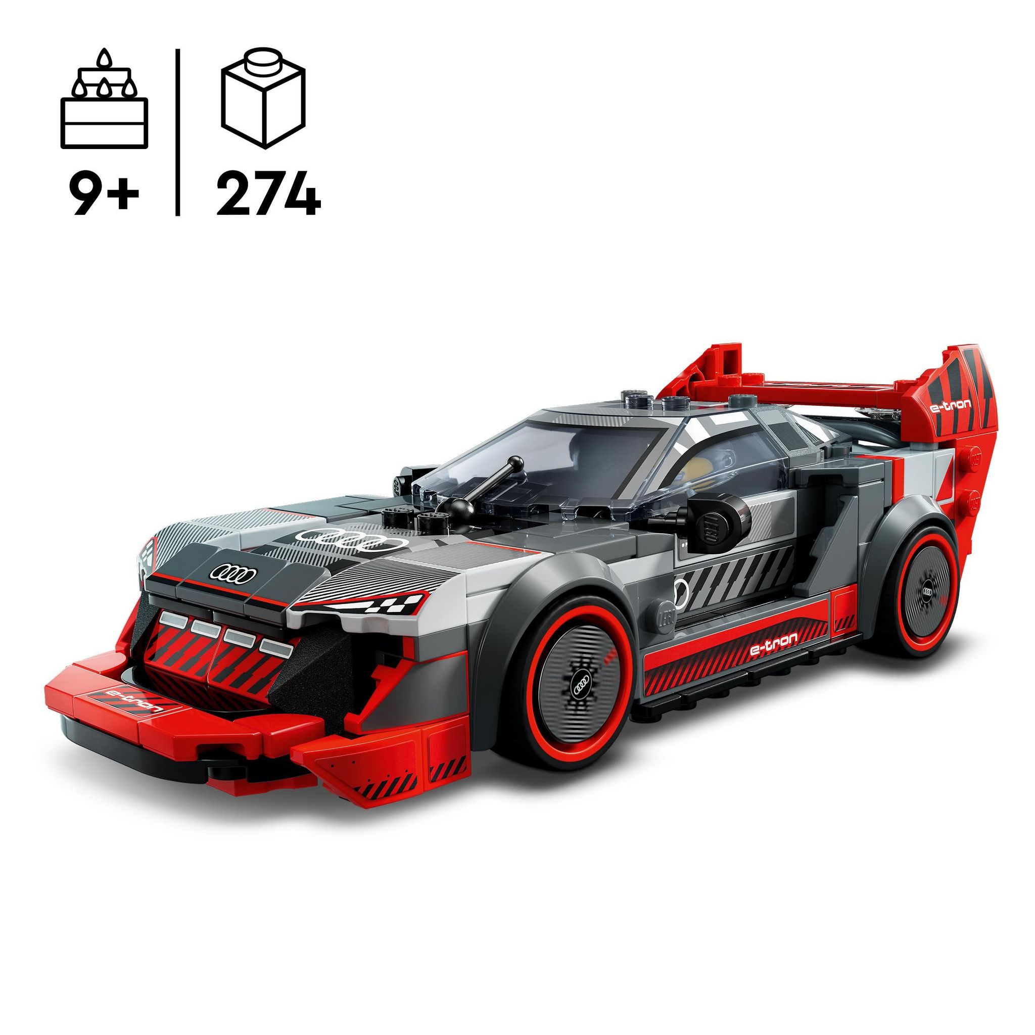 Voir la diapositive 3 : LEGO LEGO Speed Champions 76921 Voiture de Course Audi S1 e-Tron Quattro, Véhicule Jouet