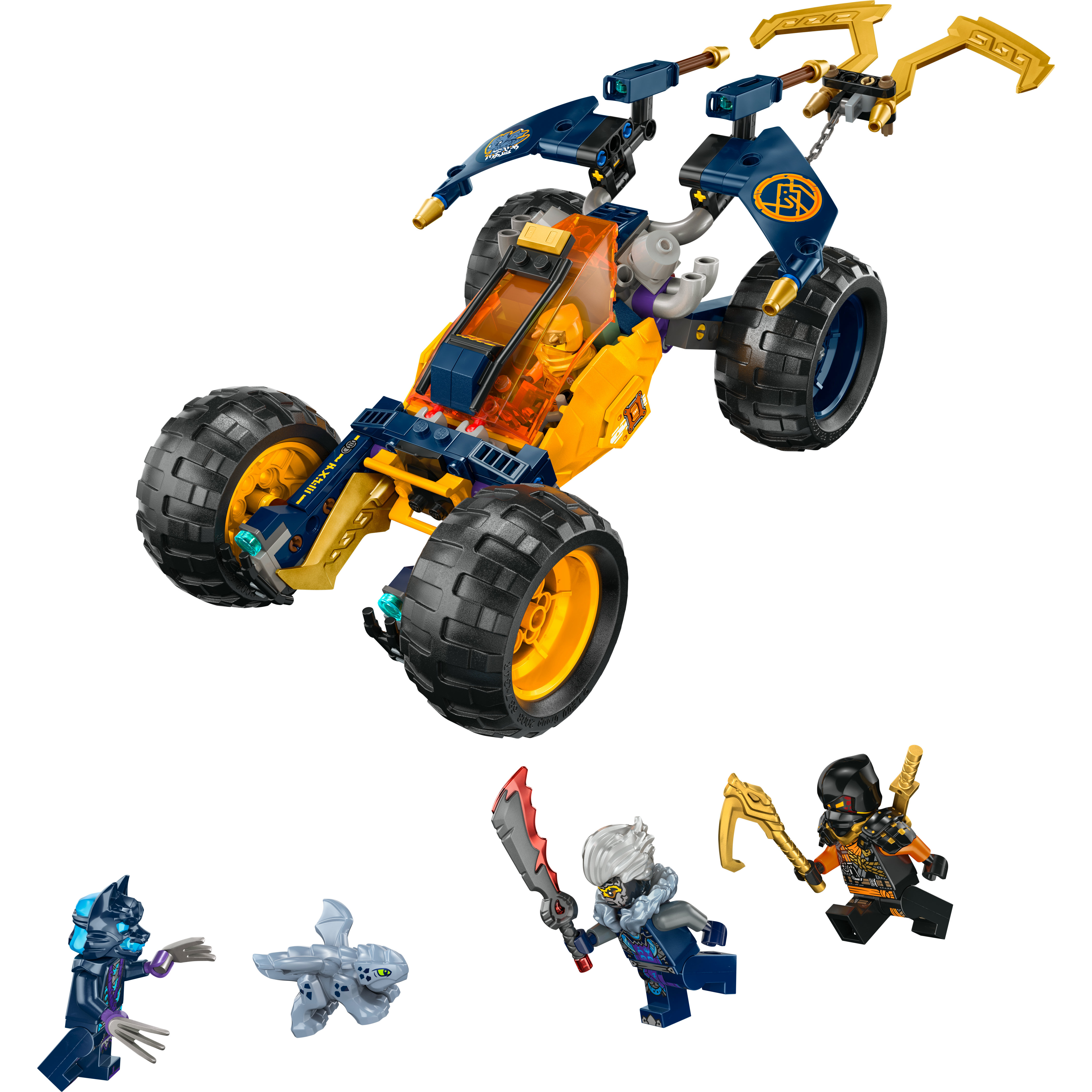 Voir la diapositive 2 : LEGO LEGO NINJAGO 71811 - Le Buggy Tout-Terrain Ninja d'Arin, Set avec Dragon et 4 Minifigurines