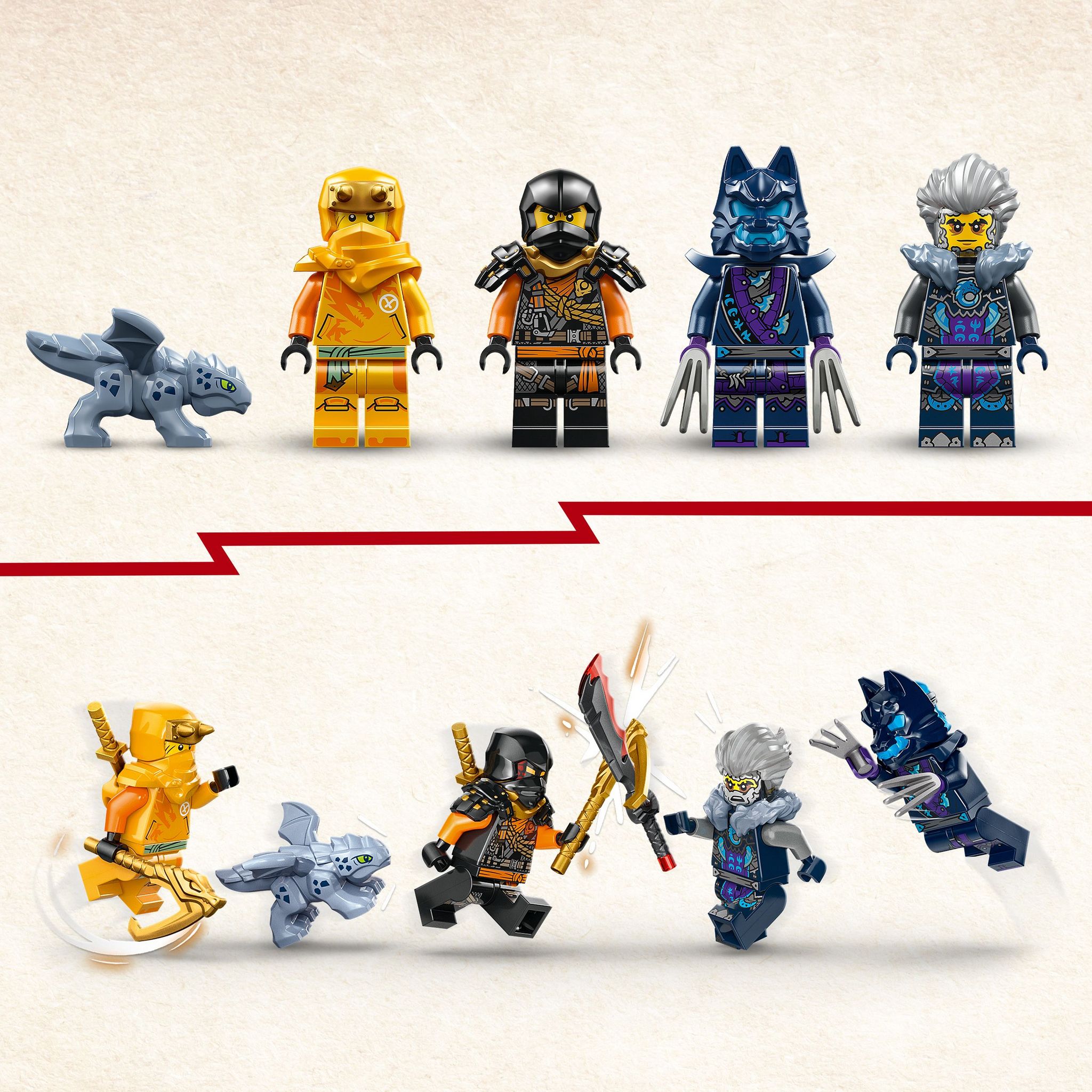 Voir la diapositive 5 : LEGO LEGO NINJAGO 71811 - Le Buggy Tout-Terrain Ninja d'Arin, Set avec Dragon et 4 Minifigurines