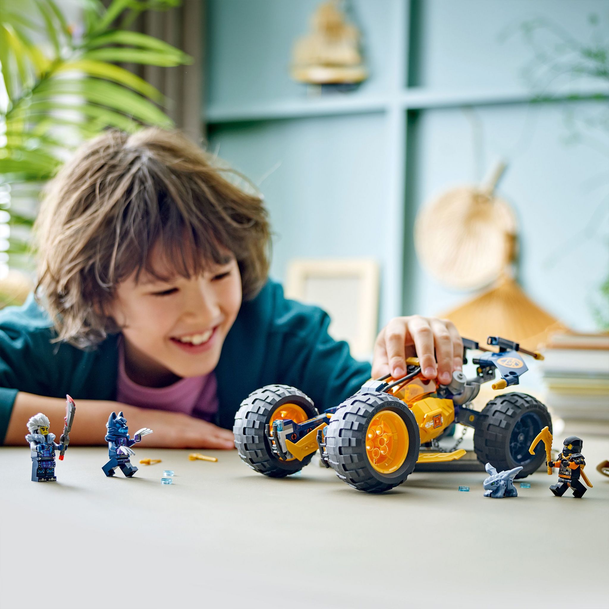Voir la diapositive 7 : LEGO LEGO NINJAGO 71811 - Le Buggy Tout-Terrain Ninja d'Arin, Set avec Dragon et 4 Minifigurines