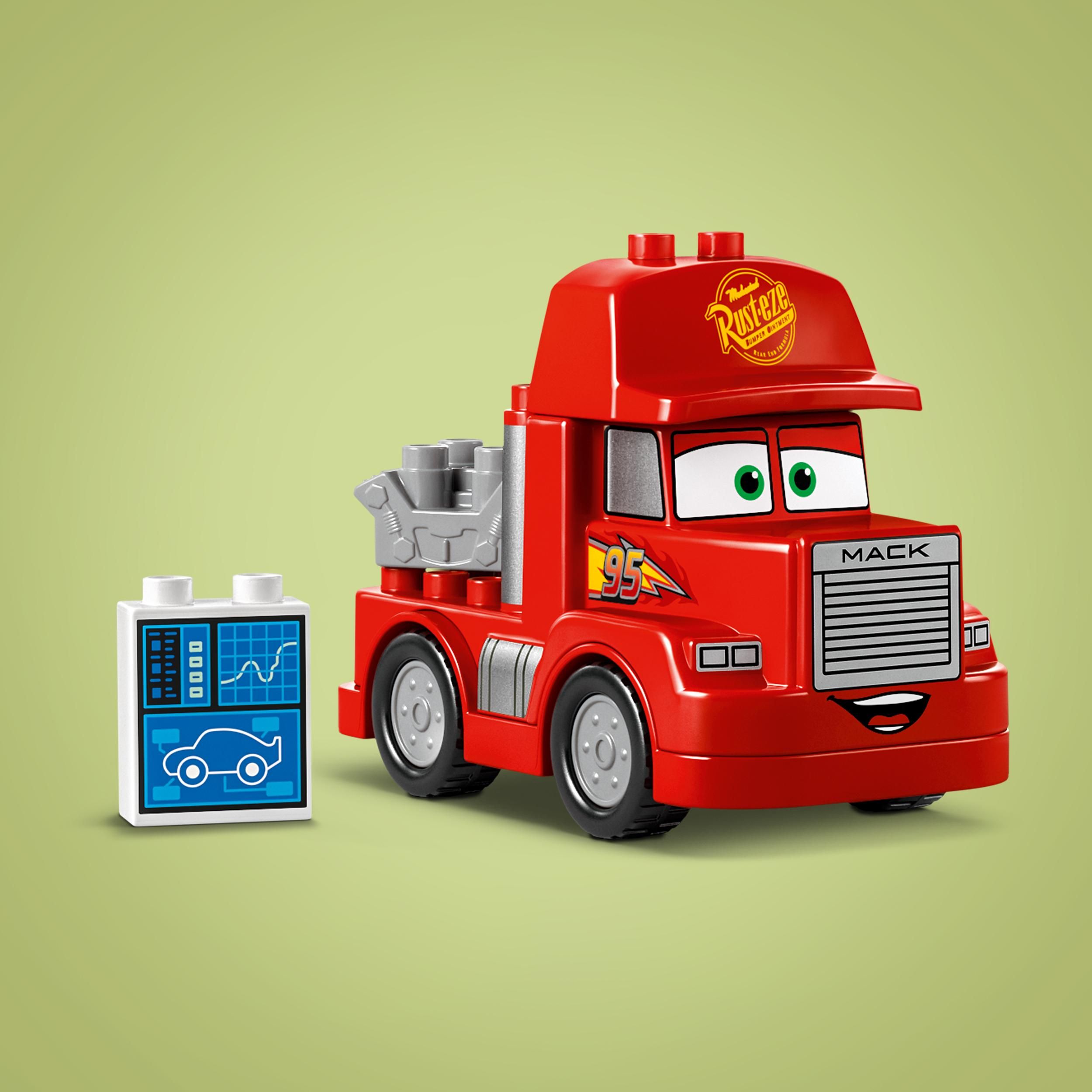 Voir la diapositive 4 : LEGO DUPLO 10417 - Mack at The Race
