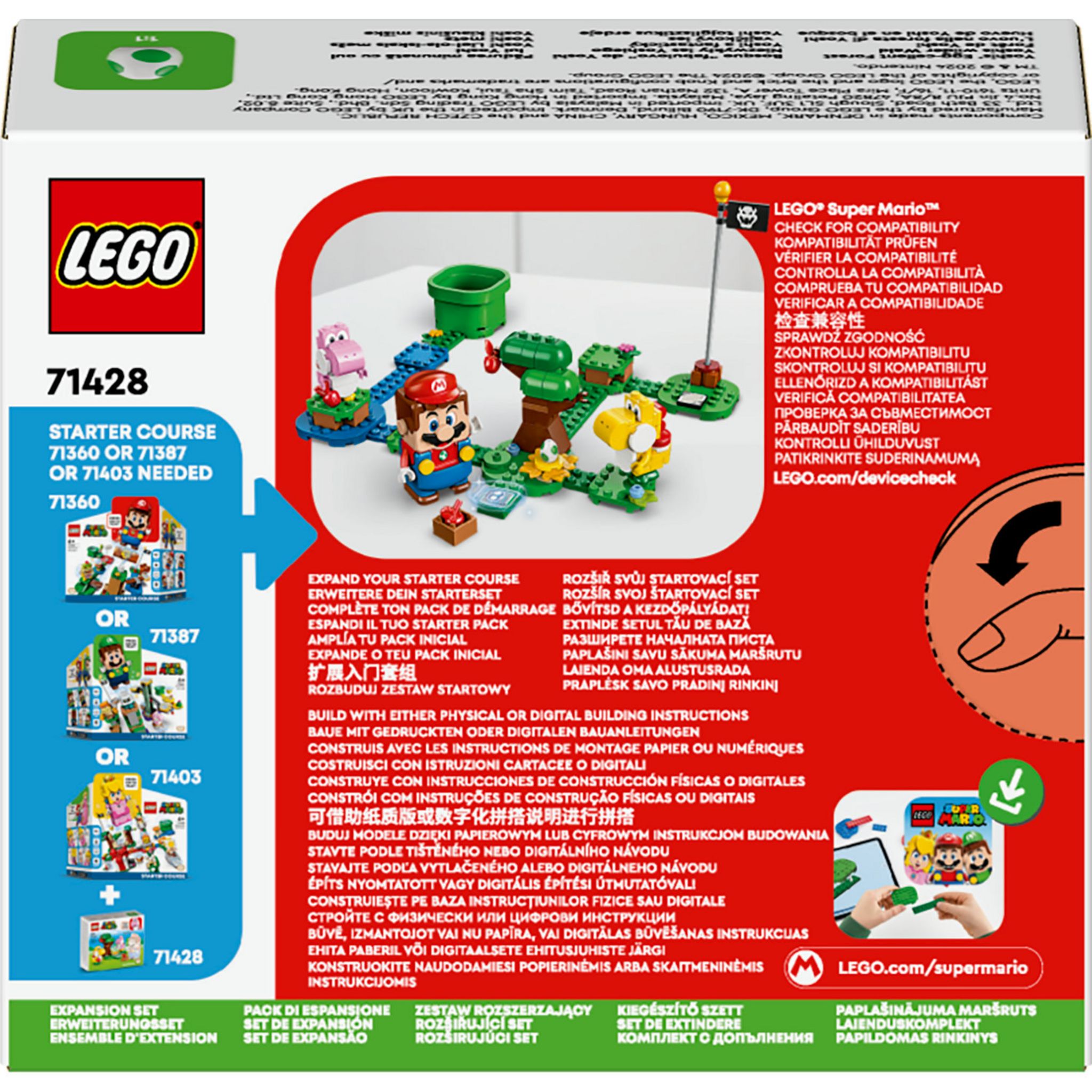Voir la diapositive 7 : LEGO Super Mario 71428 Ensemble d'Extension Forêt de Yoshi, Jouet pour Enfants avec 2 Figurines Yoshi