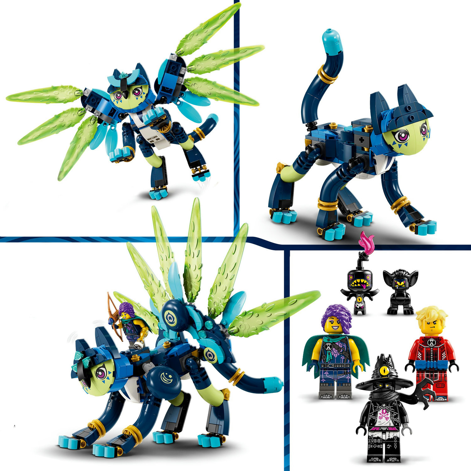 Voir la diapositive 5 : LEGO DREAMZzz 71476 Zoey et Zian, le Chat-Hibou, Jouet de Figurines pour Enfants, avec un Animal Fabuleux à Construire