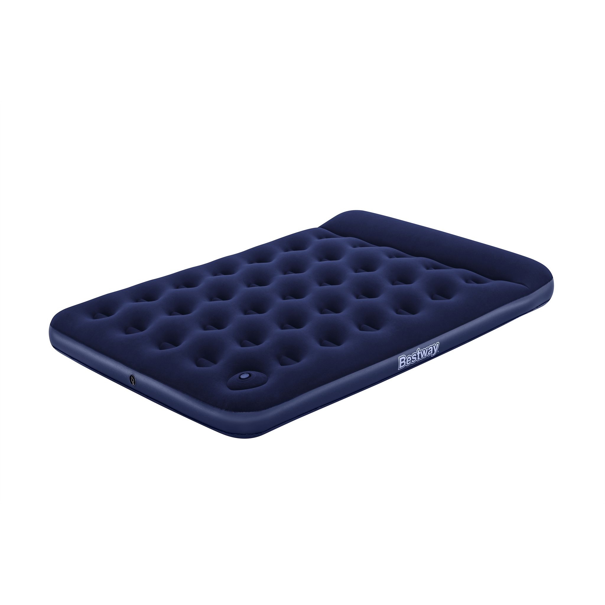 Voir la diapositive 2 : BESTWAY Matelas gonflable avec pompe à pied intégrée 2 places 191 m x 137 x 22 cm - Bleu