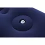 BESTWAY Matelas gonflable avec pompe à pied intégrée 2 places 191 m x 137 x 22 cm - Bleu