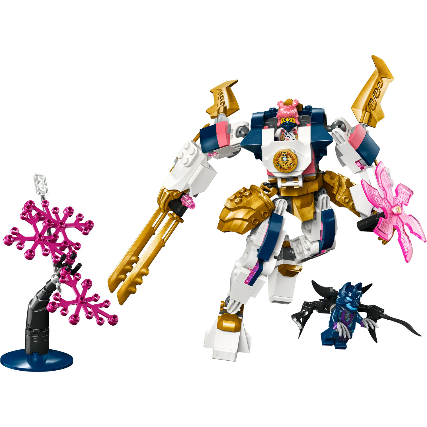 Voir la diapositive 2 : LEGO NINJAGO 71807 Le Robot Élémentaire de la Technologie de Sora, Jouet pour Enfants avec Minifigurine Sora, Cadeau Ninja