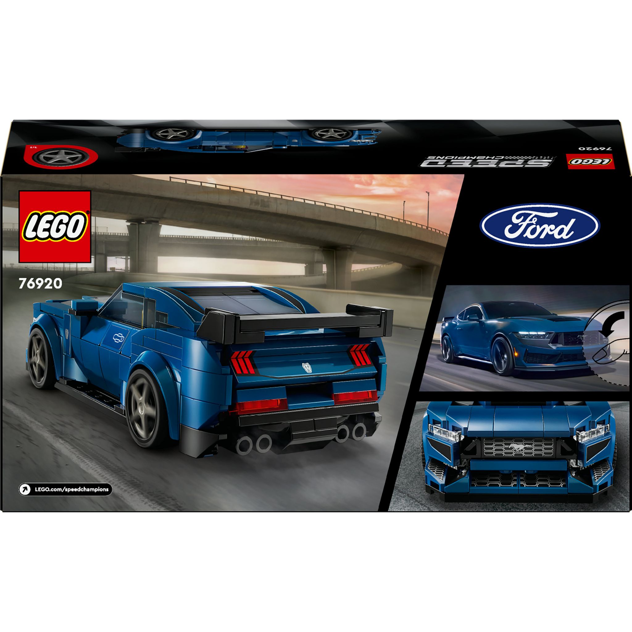 Voir la diapositive 8 : LEGO LEGO Speed Champions 76920 La Voiture de Sport Ford Mustang Dark Horse, Set pour Enfants