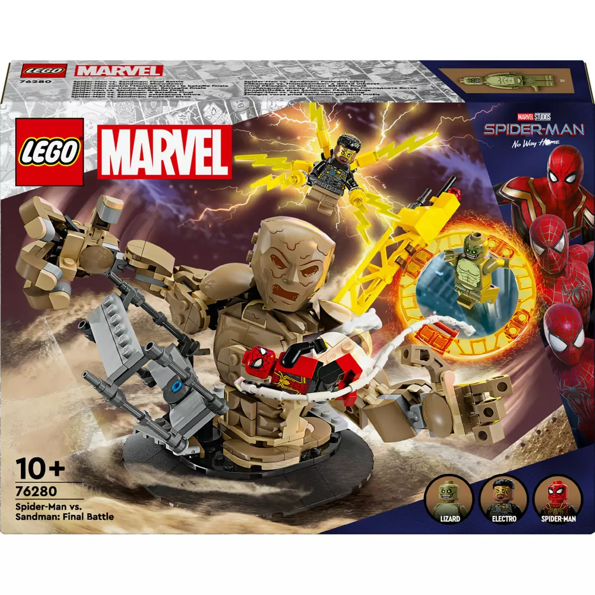 LEGO LEGO Marvel 76261 Le Combat Final de Spider-Man : No Way Home, Jouet  avec 3 Peter Parkers, Bouffon Vert, Electro pas cher 
