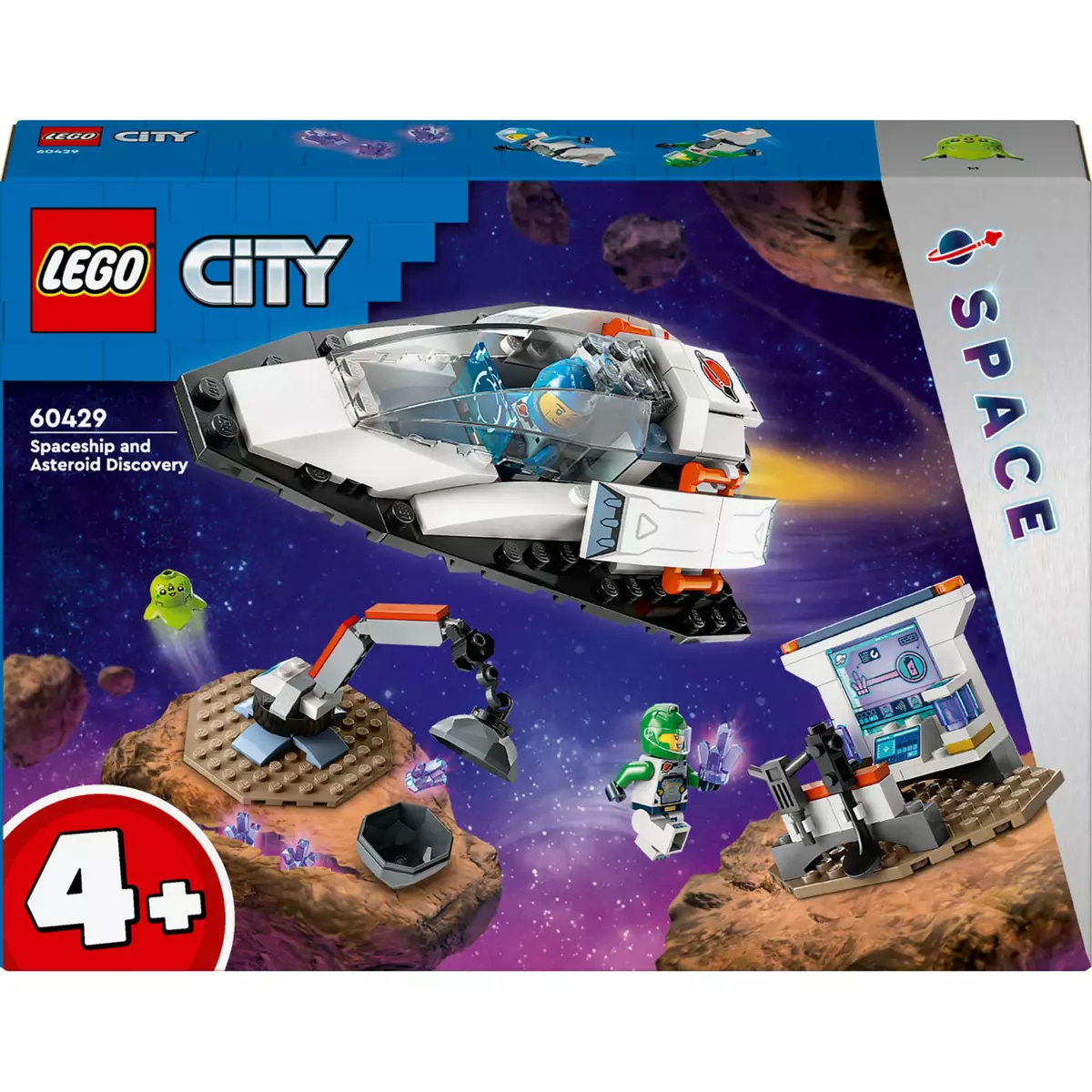 LEGO City 60429 Le Vaisseau et la Découverte de l'Astéroïde, Jouet