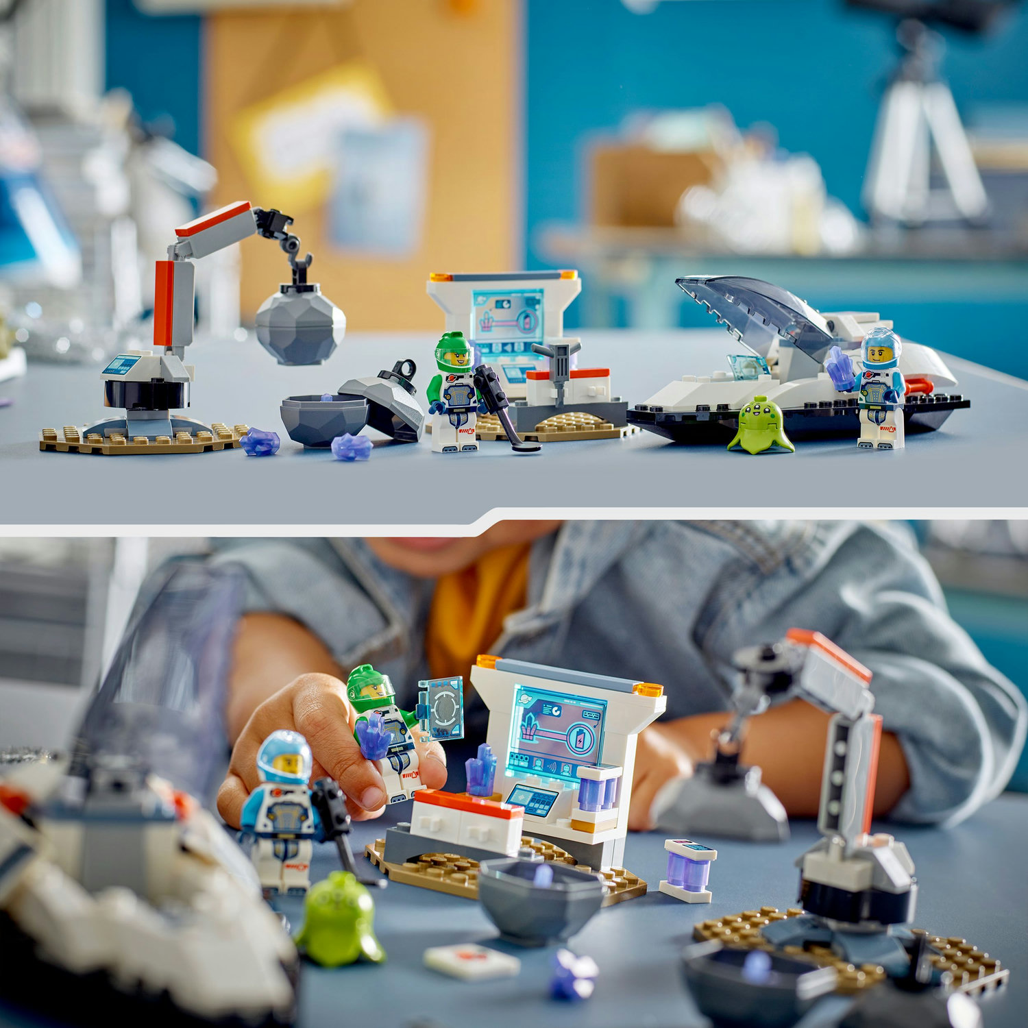 Voir la diapositive 6 : LEGO City 60429 Le Vaisseau et la Découverte de l'Astéroïde, Jouet avec 2 Minifigurines d'Astronautes et Figurine Alien