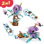 Voir la diapositive 4 : LEGO DREAMZzz 71472 La Montgolfière Narval d'Izzie, Jouet d'Animaux Marins, Sauvetage de Lapin Bunchu avec Figurine Baleine