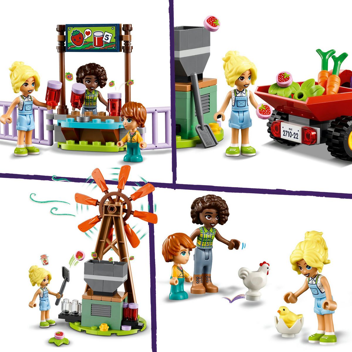 LEGO Friends 42617 Le Refuge des Animaux de la Ferme, Jouet de Ferme avec 3 Figurines et 5 Animaux, plus un Tracteur