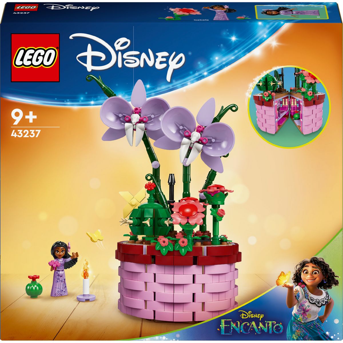 LEGO LEGO Disney Encanto 43237 Le Pot de Fleurs d'Isabela, Mini-Poupée Personnage du Film