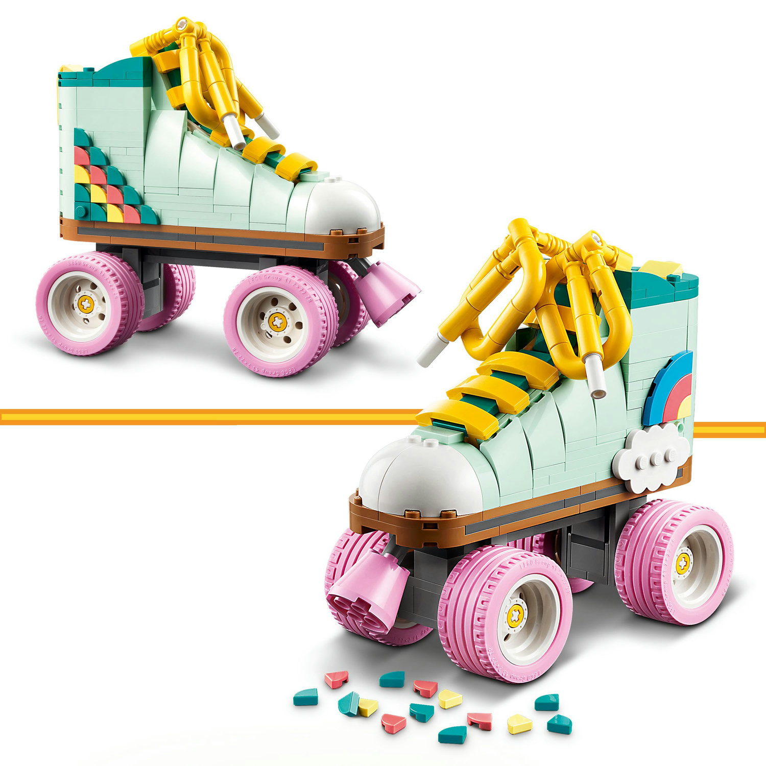 Voir la diapositive 3 : LEGO LEGO Creator 3-en-1 31148 Les Patins à Roulettes Rétro - Jouet pour Fille ou Garçon 8 ans