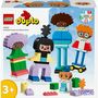 Voir la diapositive 7 : LEGO DUPLO Ma Ville 10423 Personnages à Construire aux Différentes Émotions, Jouet avec 71 Briques avec 5 Personnages