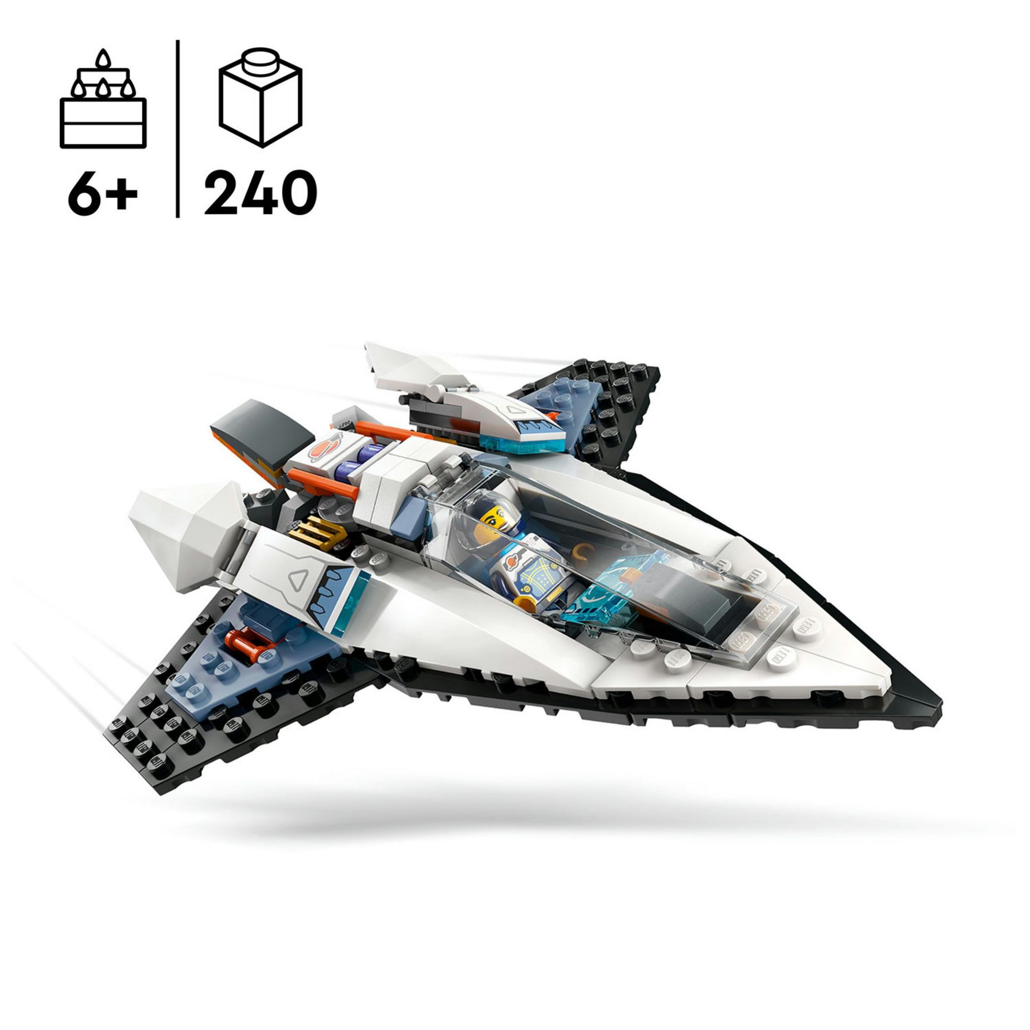 Voir la diapositive 3 : LEGO City 60430 Le Vaisseau Interstellaire, Jouet sur l'Espace, Cadeau Enfants Dès 6 Ans, Jeu Créatif avec Minifigurines