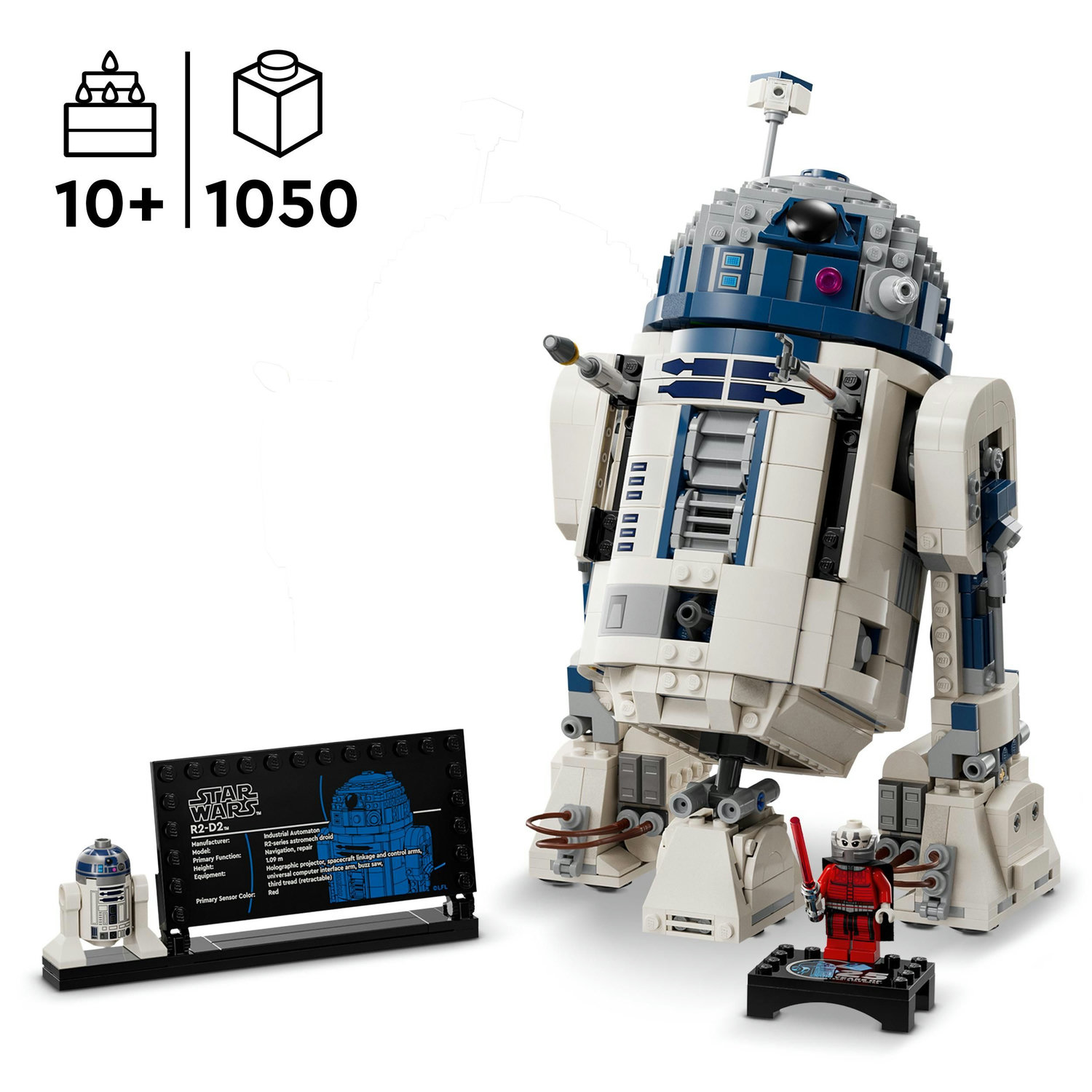 Voir la diapositive 3 : LEGO LEGO Star Wars 75379 R2-D2 - Jouet Droïde à Construire - Cadeau Enfants - Jeu de Combat
