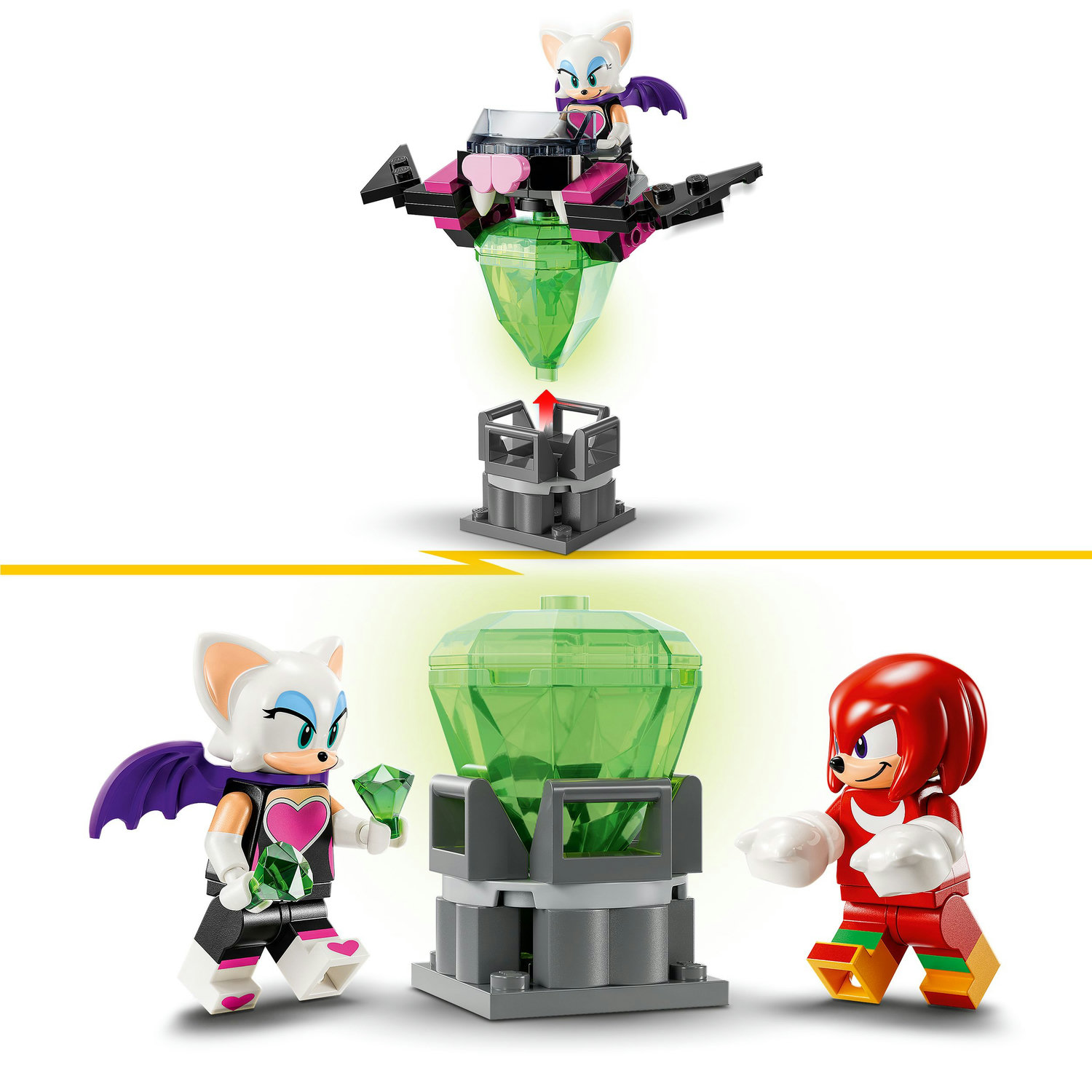 Voir la diapositive 5 : LEGO Sonic Le Hedgehog 76996 Le Robot Gardien de Knuckles, Figurines de Jeu Vidéo Knuckles et Rouge avec le Maître Emeraude