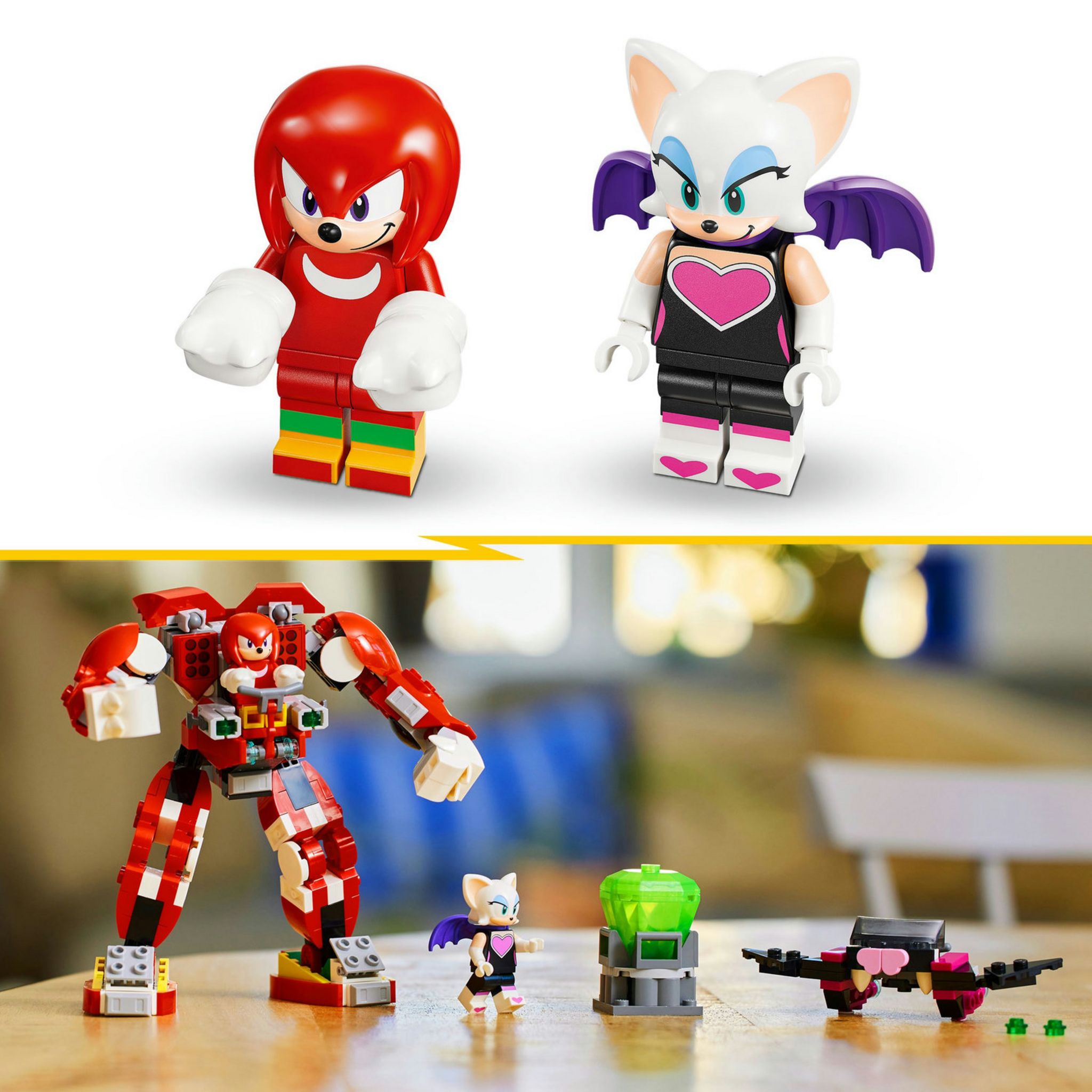 Voir la diapositive 6 : LEGO Sonic Le Hedgehog 76996 Le Robot Gardien de Knuckles, Figurines de Jeu Vidéo Knuckles et Rouge avec le Maître Emeraude