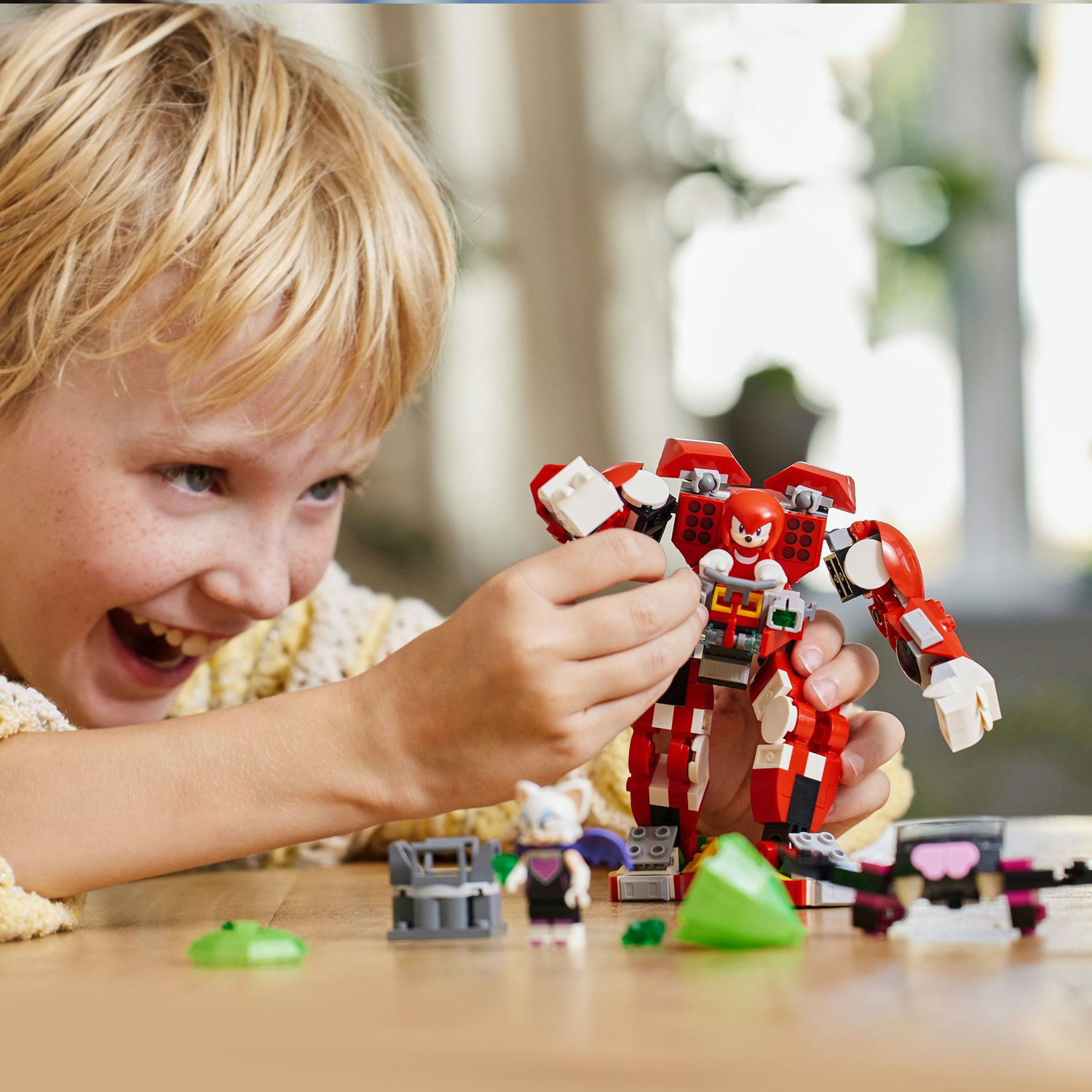 Voir la diapositive 7 : LEGO Sonic Le Hedgehog 76996 Le Robot Gardien de Knuckles, Figurines de Jeu Vidéo Knuckles et Rouge avec le Maître Emeraude