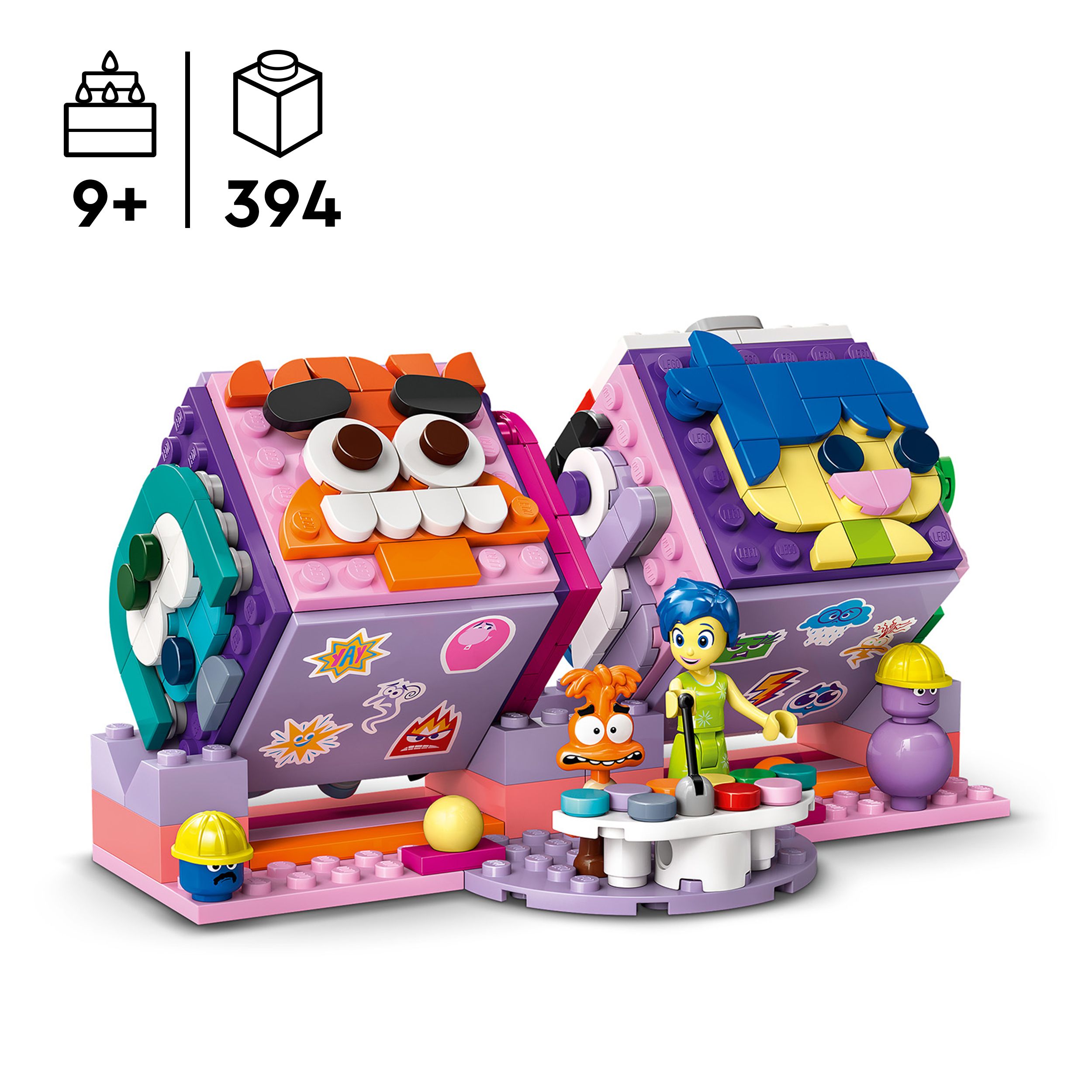 Voir la diapositive 3 : LEGO Disney 43248 - Les Cubes des Émotions Vice-Versa 2 de Pixar - Set de Construction Inspiré du Film Pour Aider Votre Enfant à Gérer ses Émotions Comme les Personnages Joie et Anxiété 43248
