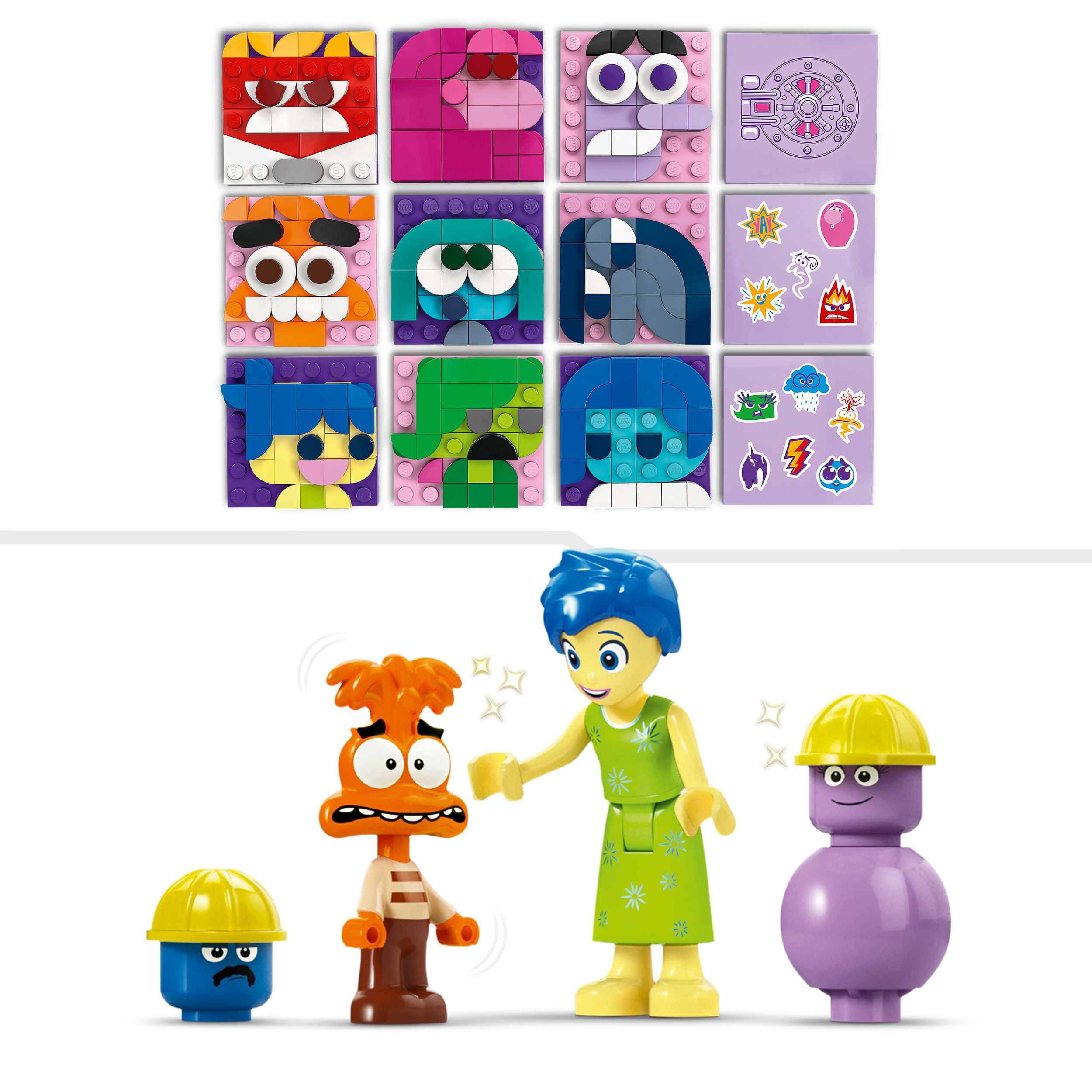 Voir la diapositive 5 : LEGO Disney 43248 - Les Cubes des Émotions Vice-Versa 2 de Pixar - Set de Construction Inspiré du Film Pour Aider Votre Enfant à Gérer ses Émotions Comme les Personnages Joie et Anxiété 43248