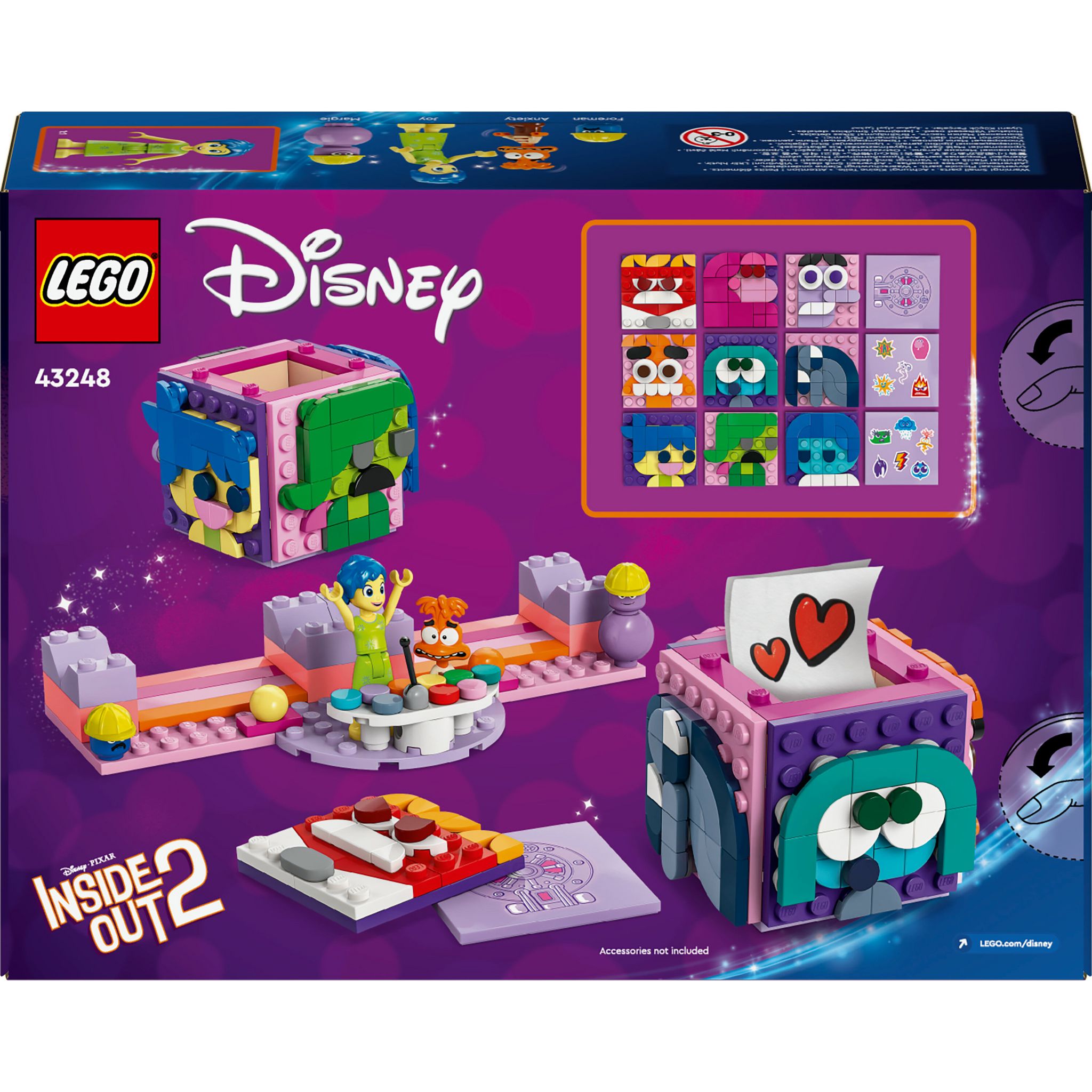 Voir la diapositive 9 : LEGO Disney 43248 - Les Cubes des Émotions Vice-Versa 2 de Pixar - Set de Construction Inspiré du Film Pour Aider Votre Enfant à Gérer ses Émotions Comme les Personnages Joie et Anxiété 43248