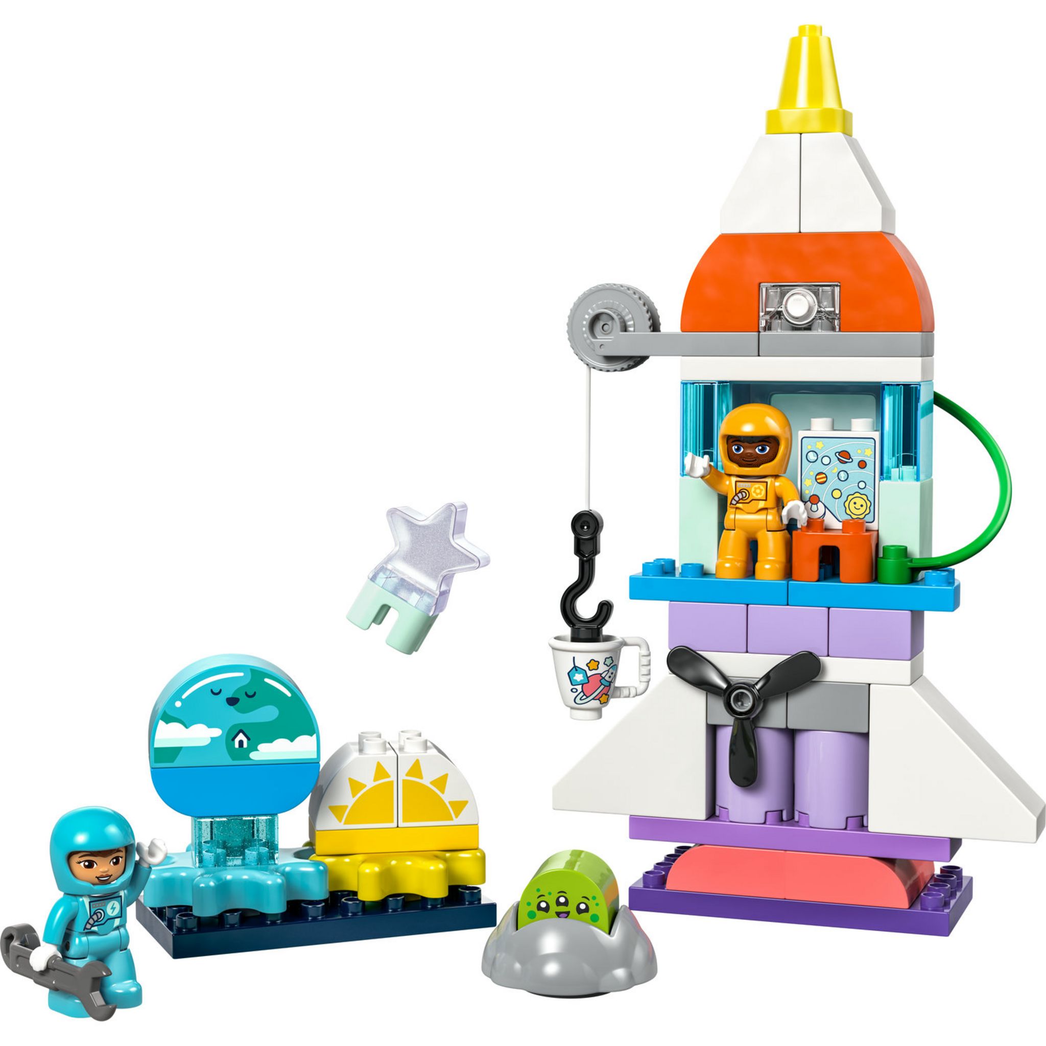 Voir la diapositive 2 : LEGO LEGO DUPLO 10422 L'aventure en navette spatiale 3-en-1