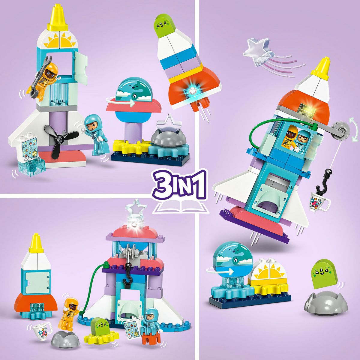 LEGO LEGO DUPLO 10422 L'aventure en navette spatiale 3-en-1