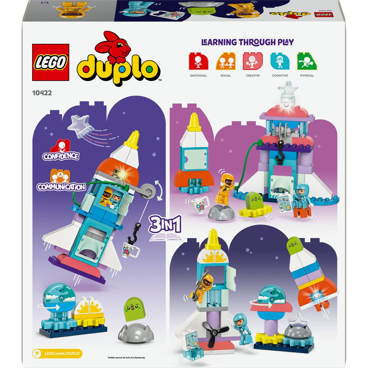 LEGO LEGO DUPLO 10422 L'aventure en navette spatiale 3-en-1