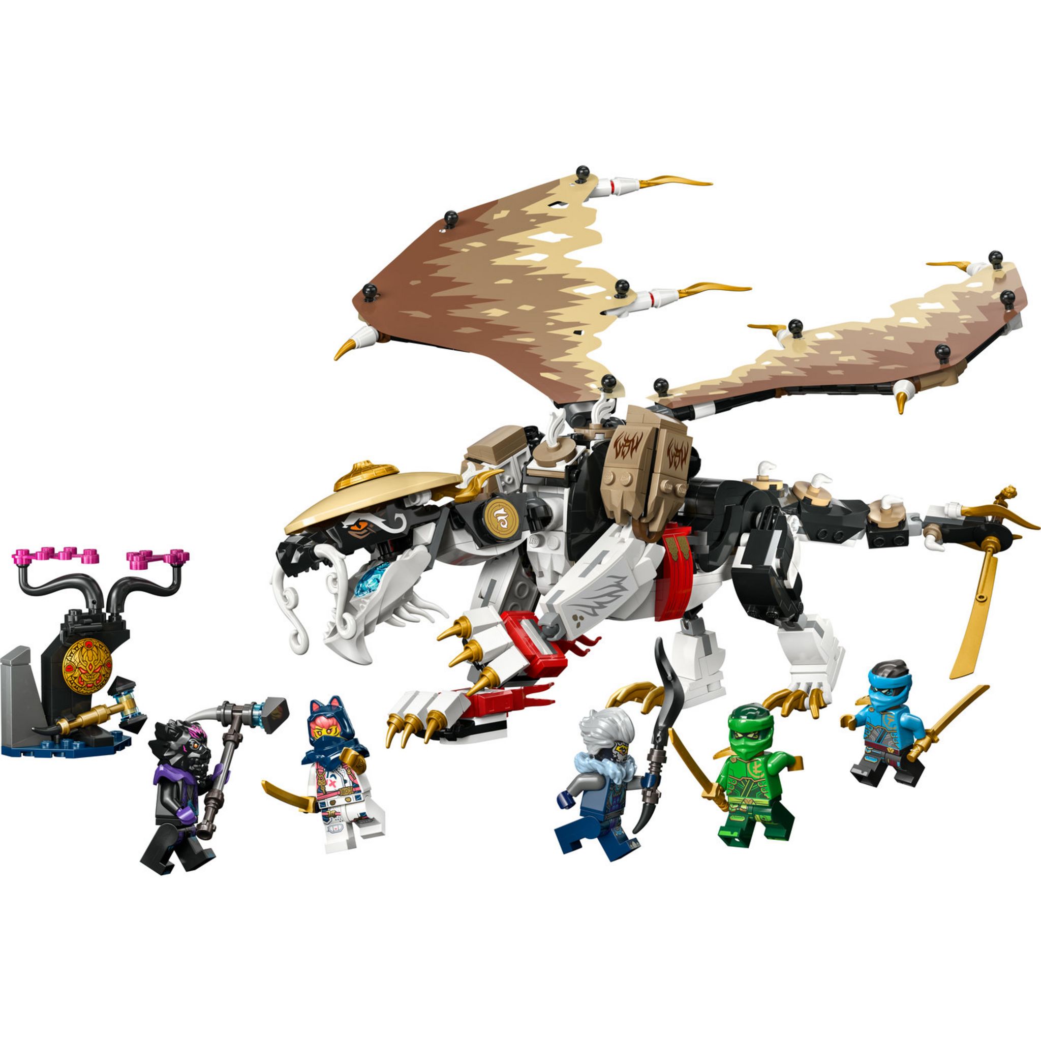 Voir la diapositive 2 : LEGO NINJAGO 71809 Egalt le Maître Dragon, Jouet Ninja avec 5 Minifigurines Ninja dont Personnages Lloyd et Nya
