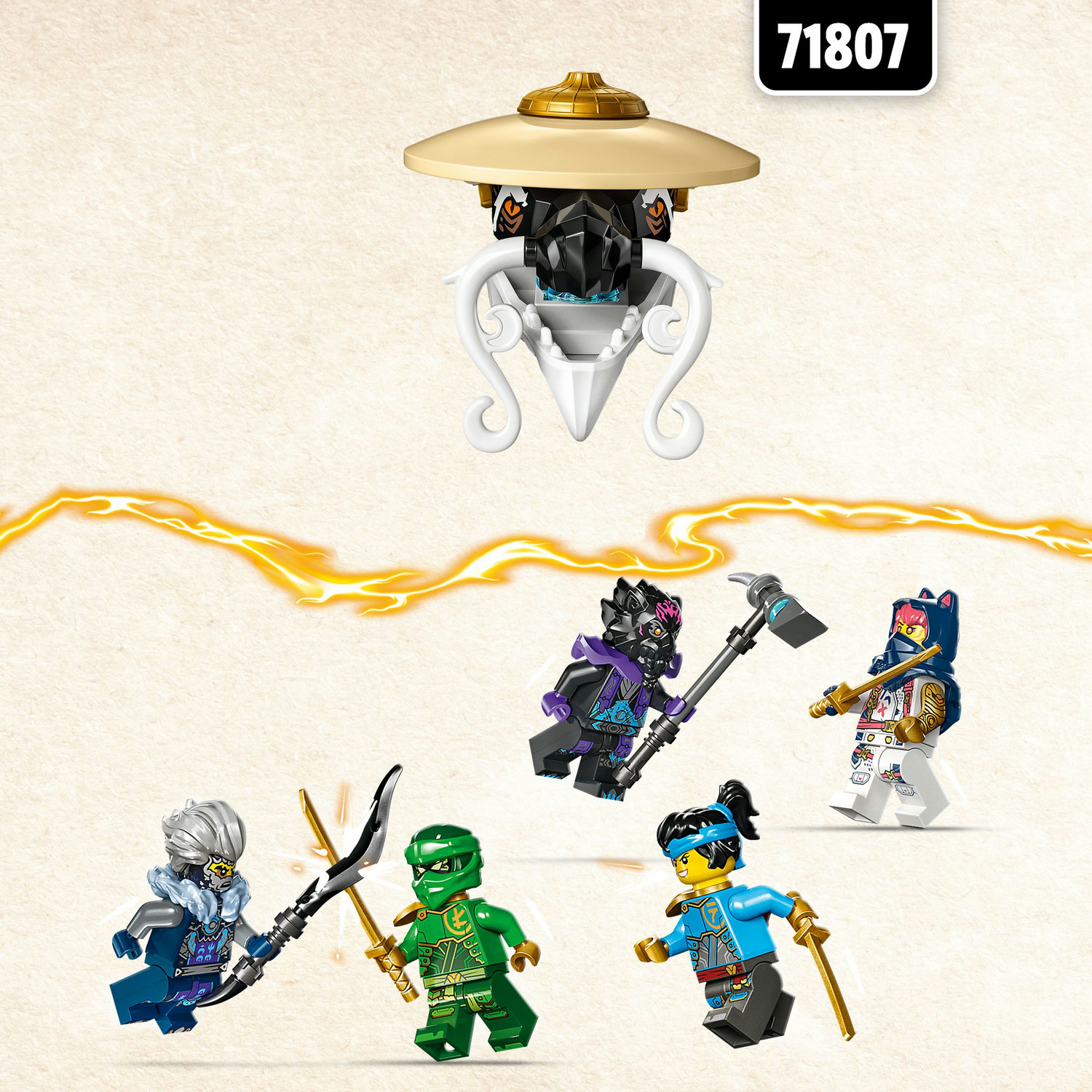 Voir la diapositive 5 : LEGO NINJAGO 71809 Egalt le Maître Dragon, Jouet Ninja avec 5 Minifigurines Ninja dont Personnages Lloyd et Nya