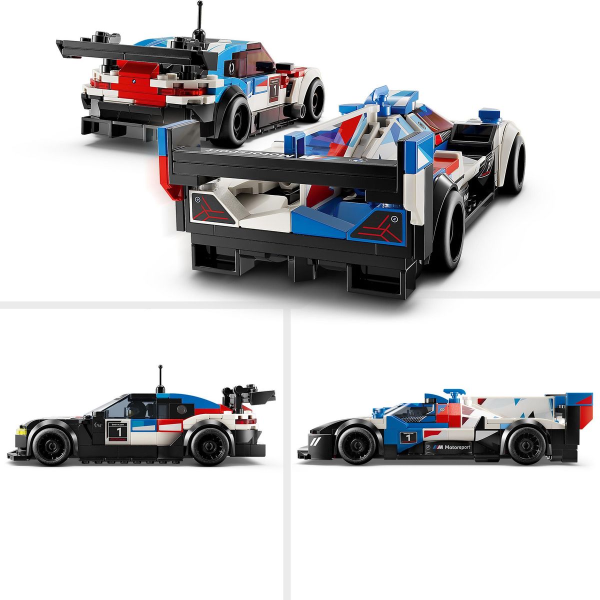 LEGO LEGO Speed Champions 76922 Voitures de Course BMW M4 GT3 et BMW M Hybrid V8, Idée Cadeau