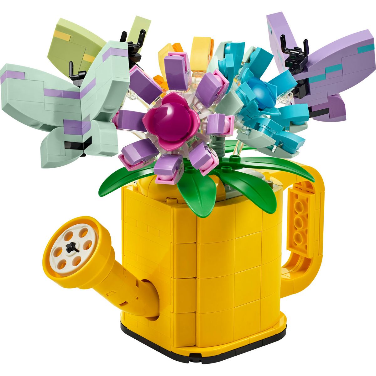 LEGO Creator 3en1 31149 Les Fleurs dans l'Arrosoir, Jouet pour Enfants, avec Arrosoir, Bouquet de Fleurs et 2 Oiseaux