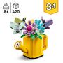 Voir la diapositive 3 : LEGO Creator 3en1 31149 Les Fleurs dans l'Arrosoir, Jouet pour Enfants, avec Arrosoir, Bouquet de Fleurs et 2 Oiseaux