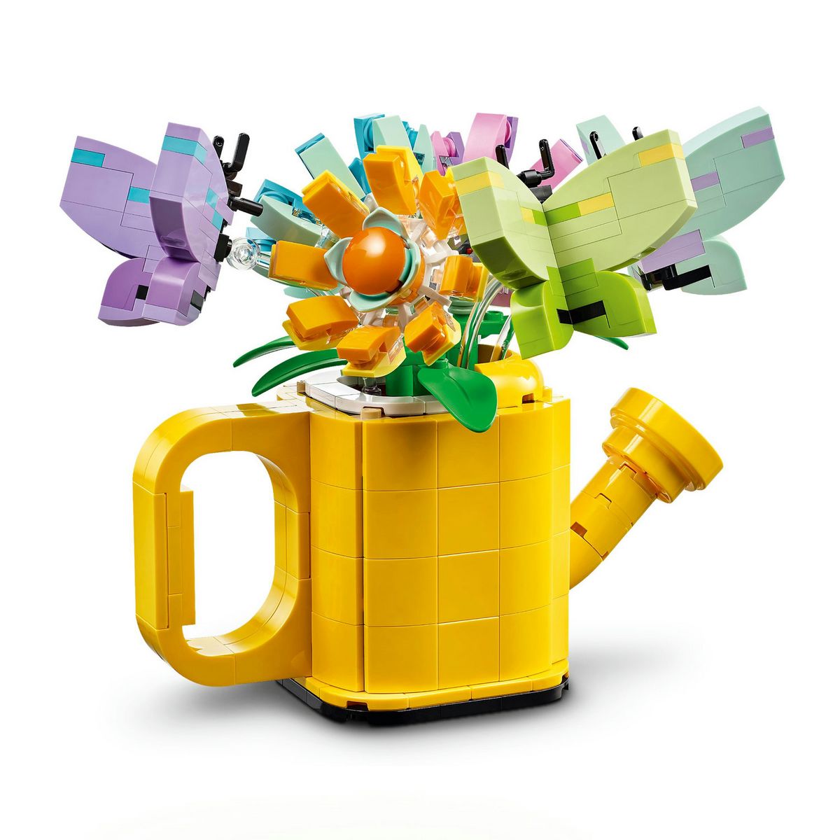 LEGO Creator 3en1 31149 Les Fleurs dans l'Arrosoir, Jouet pour Enfants, avec Arrosoir, Bouquet de Fleurs et 2 Oiseaux