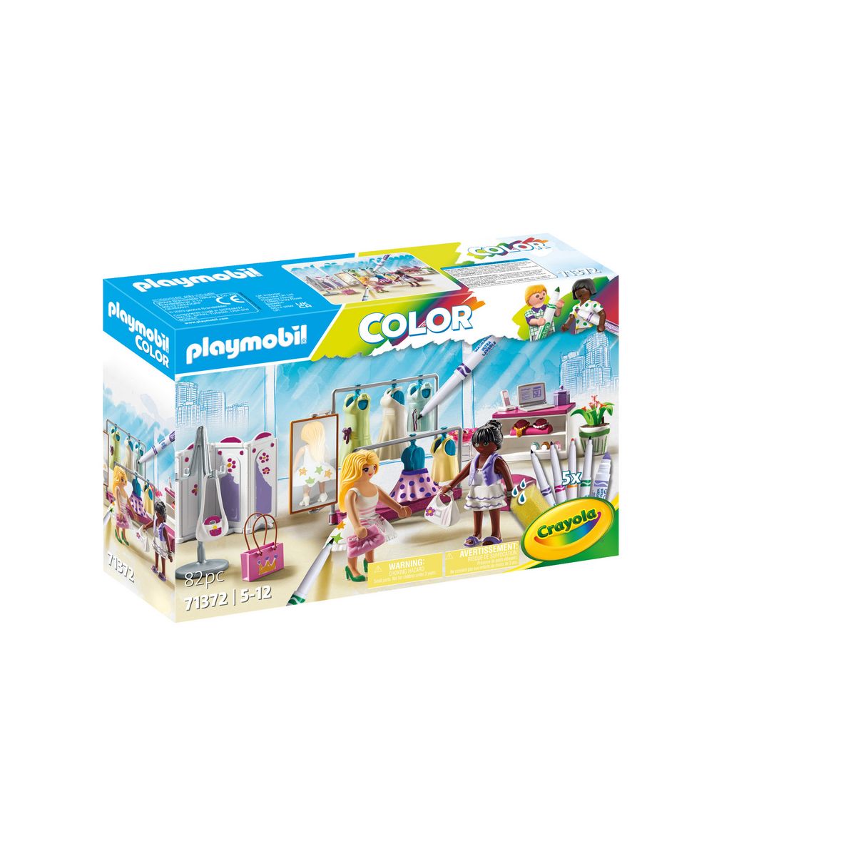 PLAYMOBIL 71372 Crayola Color - Boutique de mode à colorier