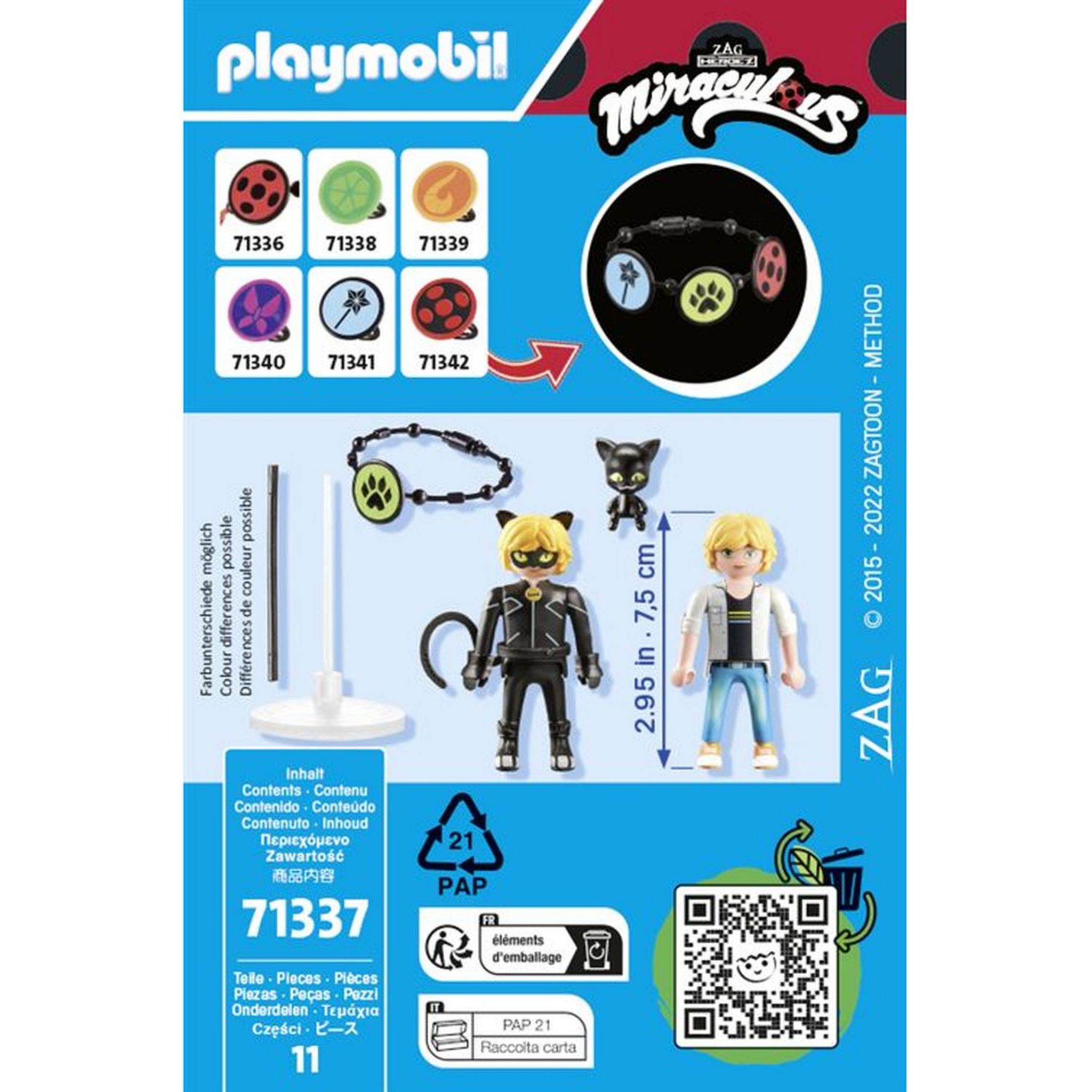Voir la diapositive 4 : PLAYMOBIL 71337 Miraculous - Adrien et Chat Noir
