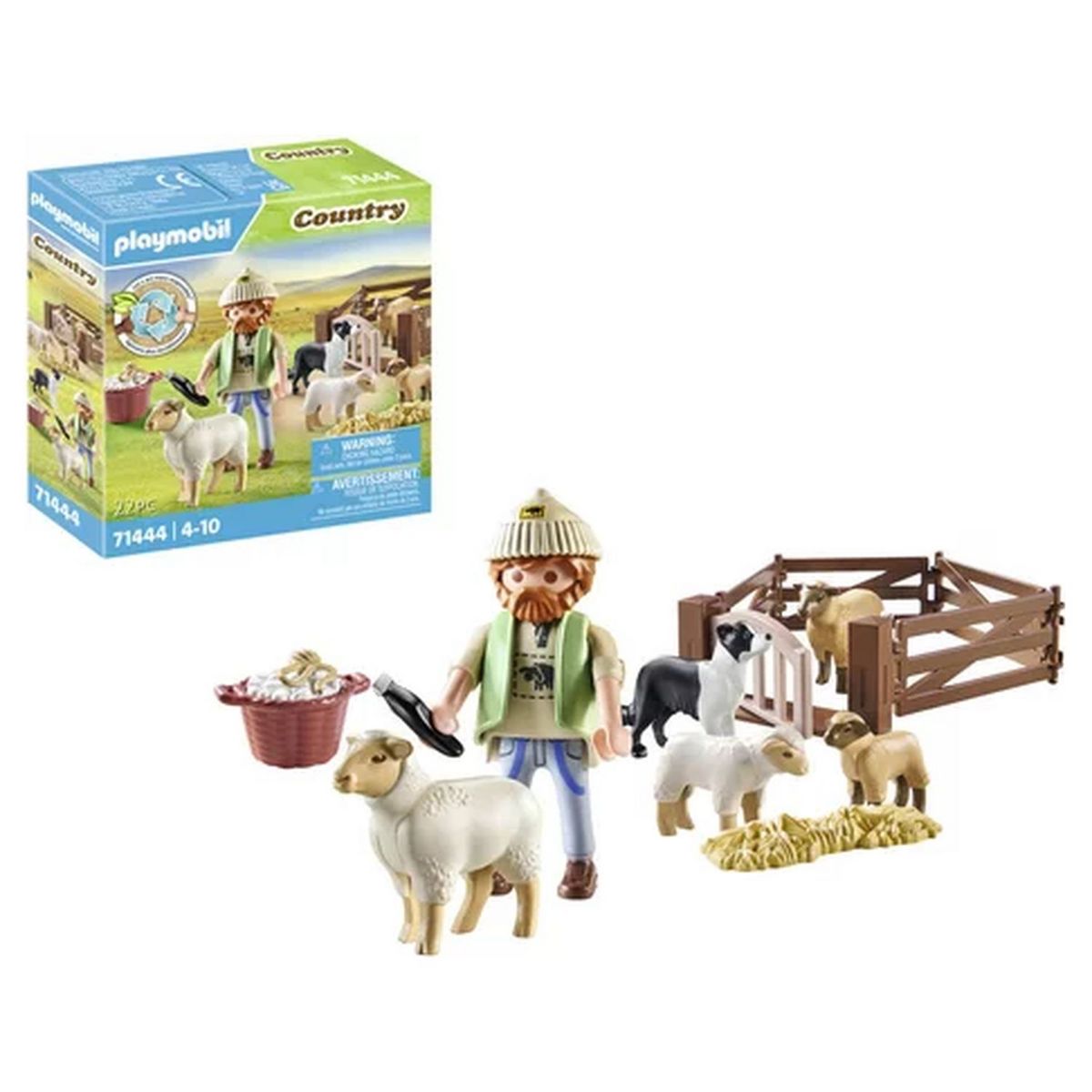 PLAYMOBIL 71444 Country - Berger avec moutons
