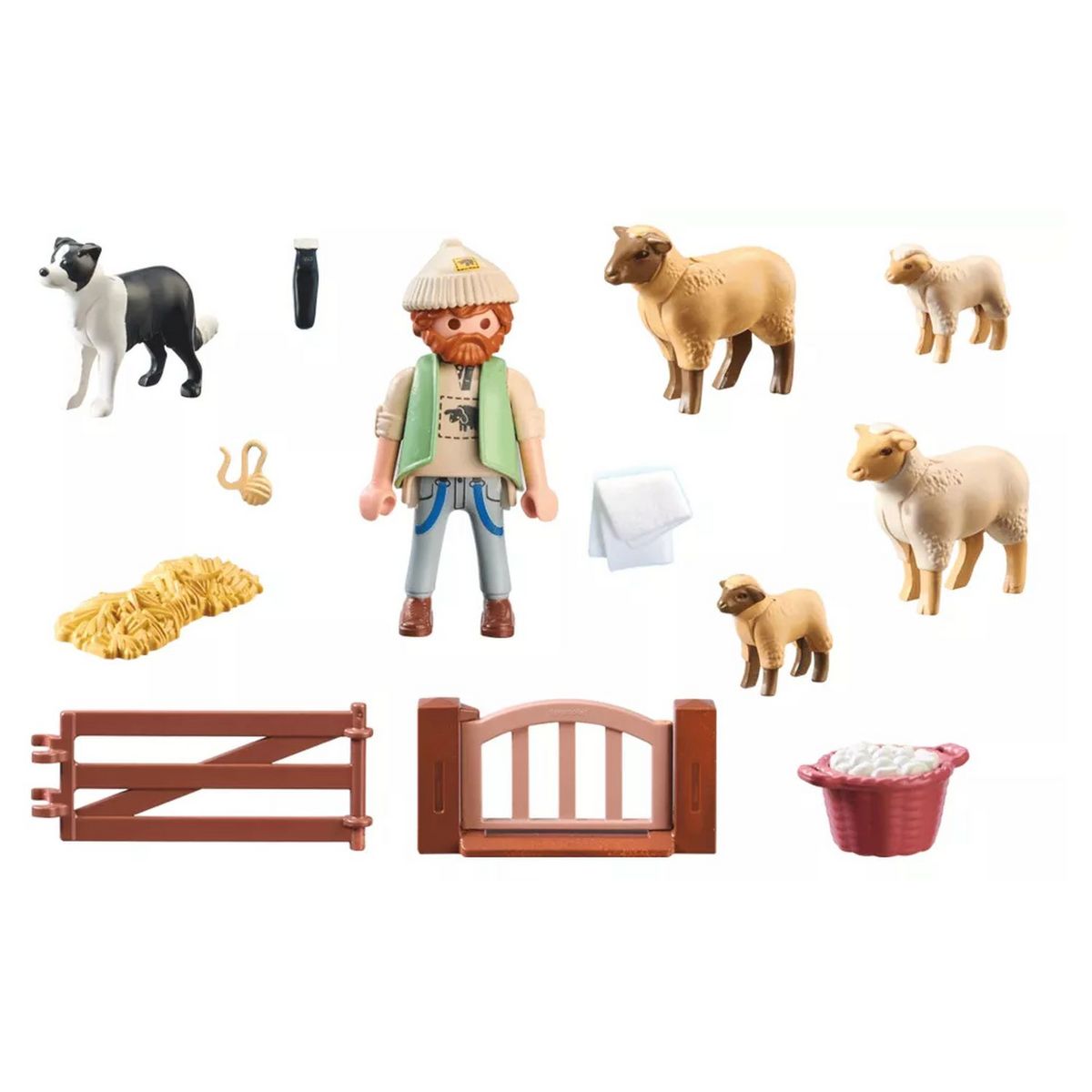 PLAYMOBIL 71444 Country - Berger avec moutons
