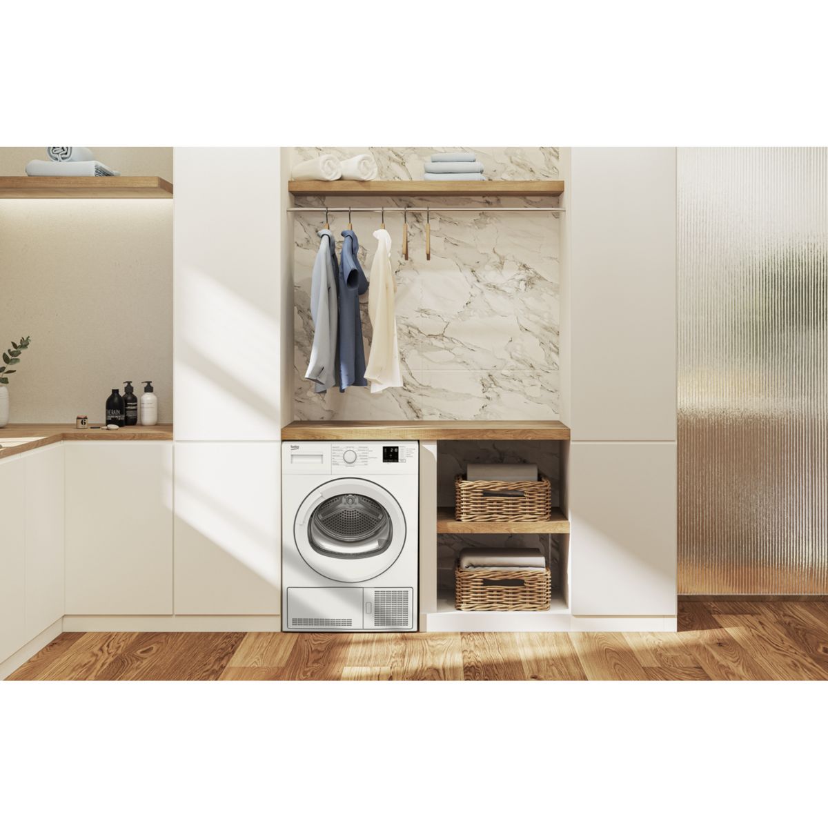 BEKO Sèche linge hublot SLMP072W2, 7 kg, Pompe à chaleur, A+