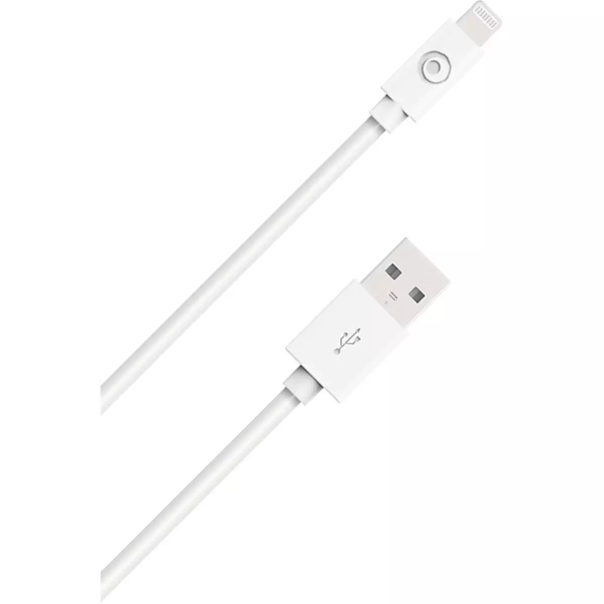 BIGBEN Câble USB A/Lightning 50cm 2.4A - Blanc