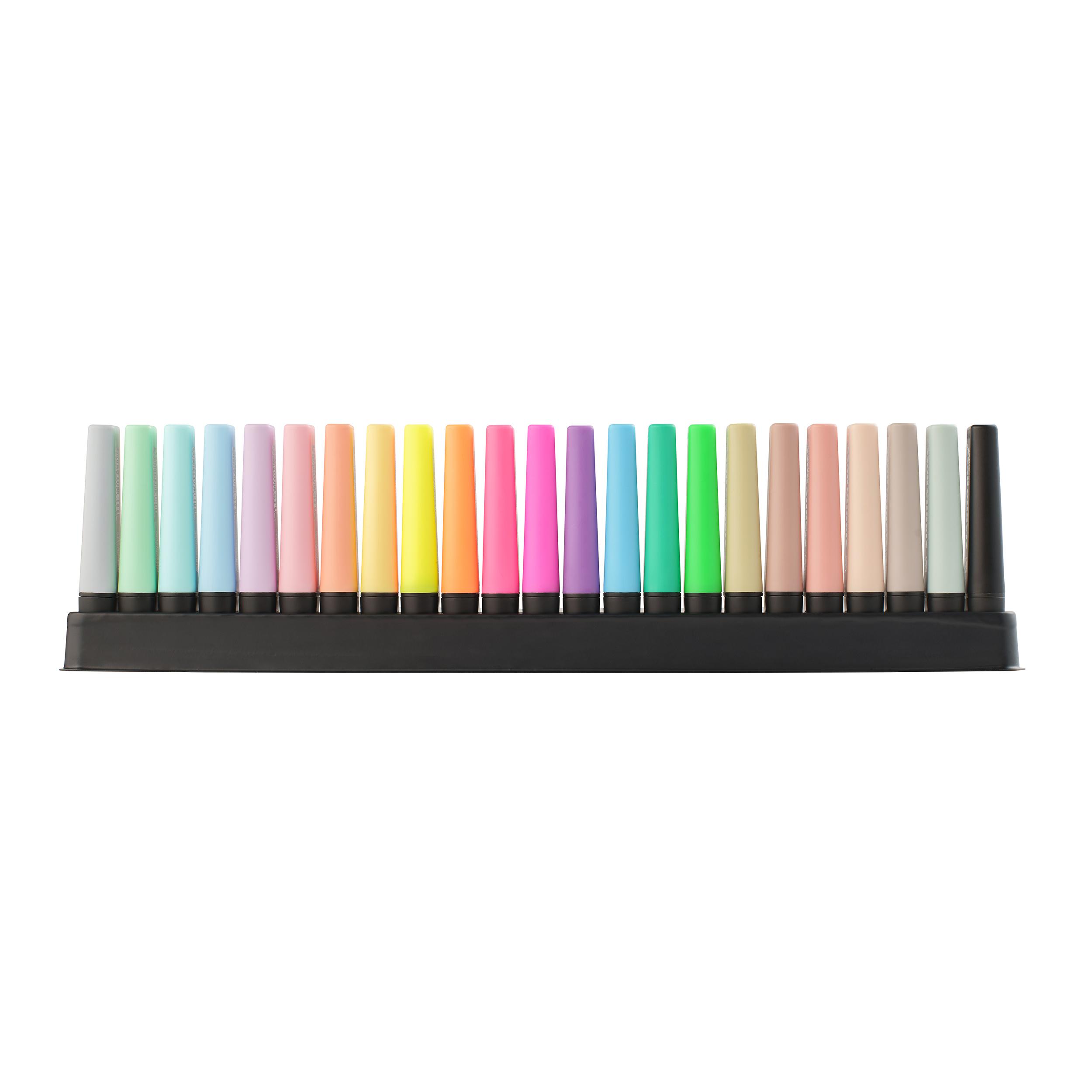 Voir la diapositive 2 : STABILO Surligneur x23 BOSS 7 Natures + 8 Fluos + 8 Pastels