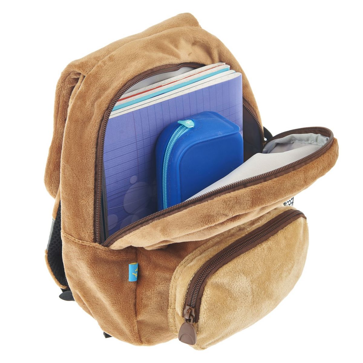 AUCHAN Sac à goûter castor - Marron