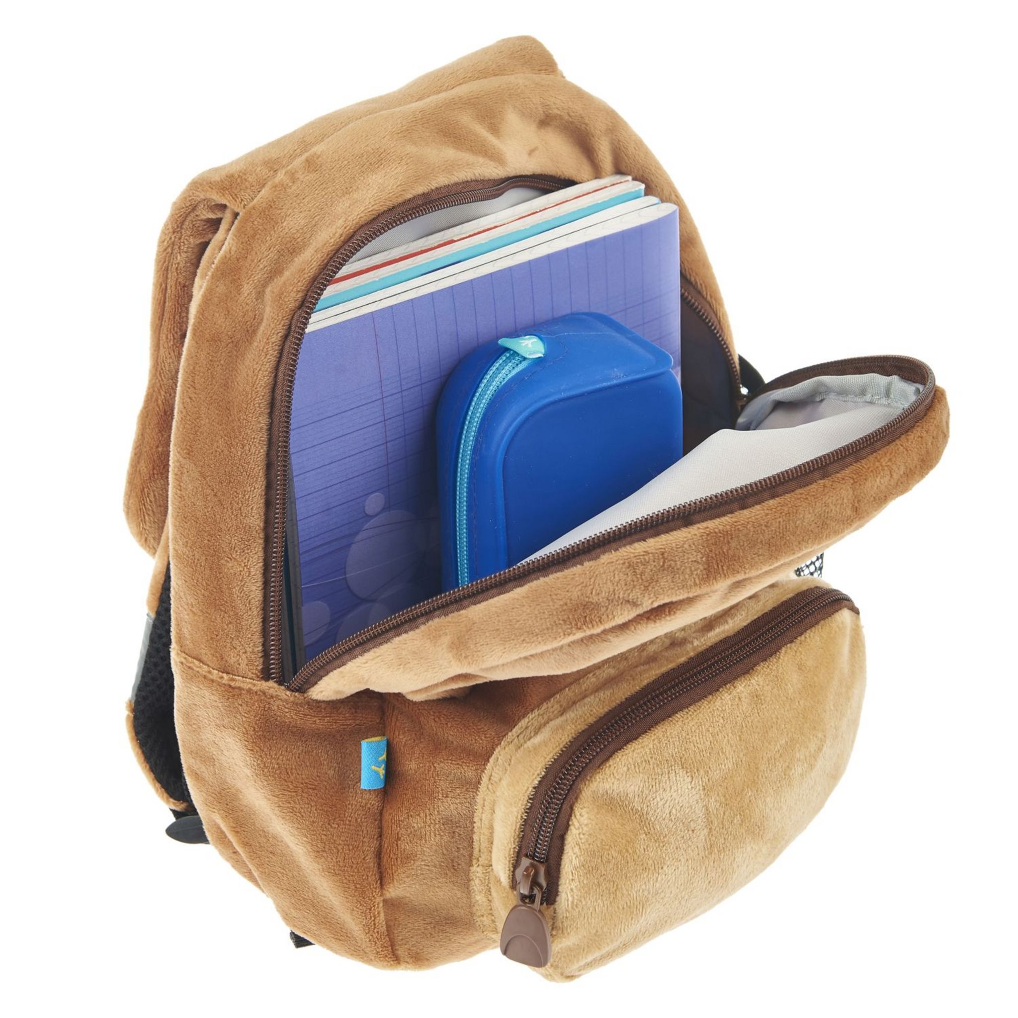 Voir la diapositive 7 : AUCHAN Sac à goûter castor - Marron