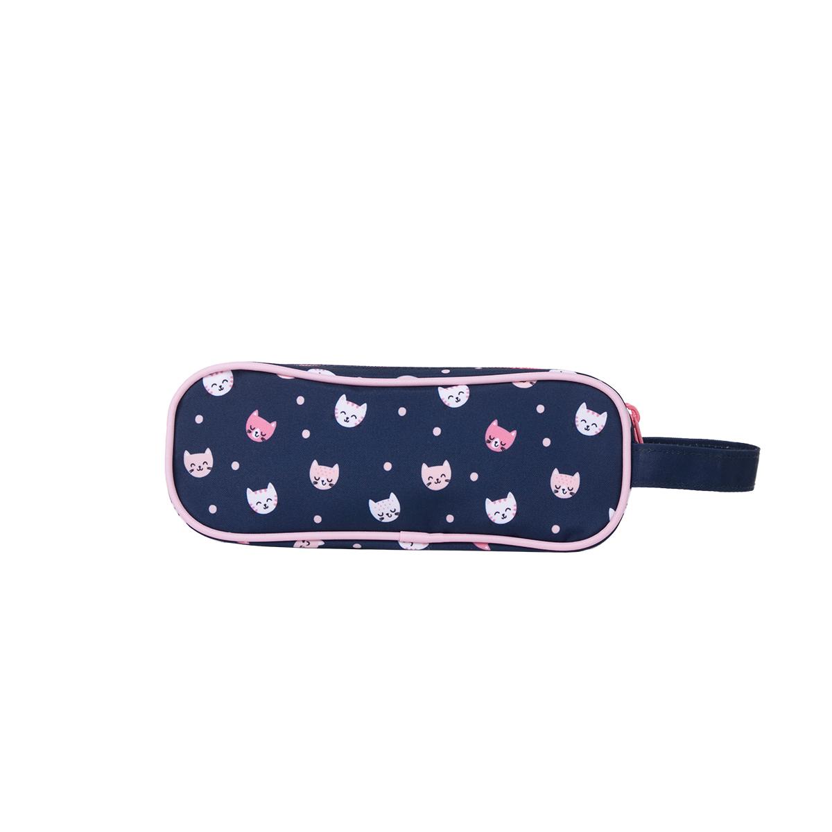 Voir la diapositive 2 : AUCHAN Trousse 2 compartiments Chat