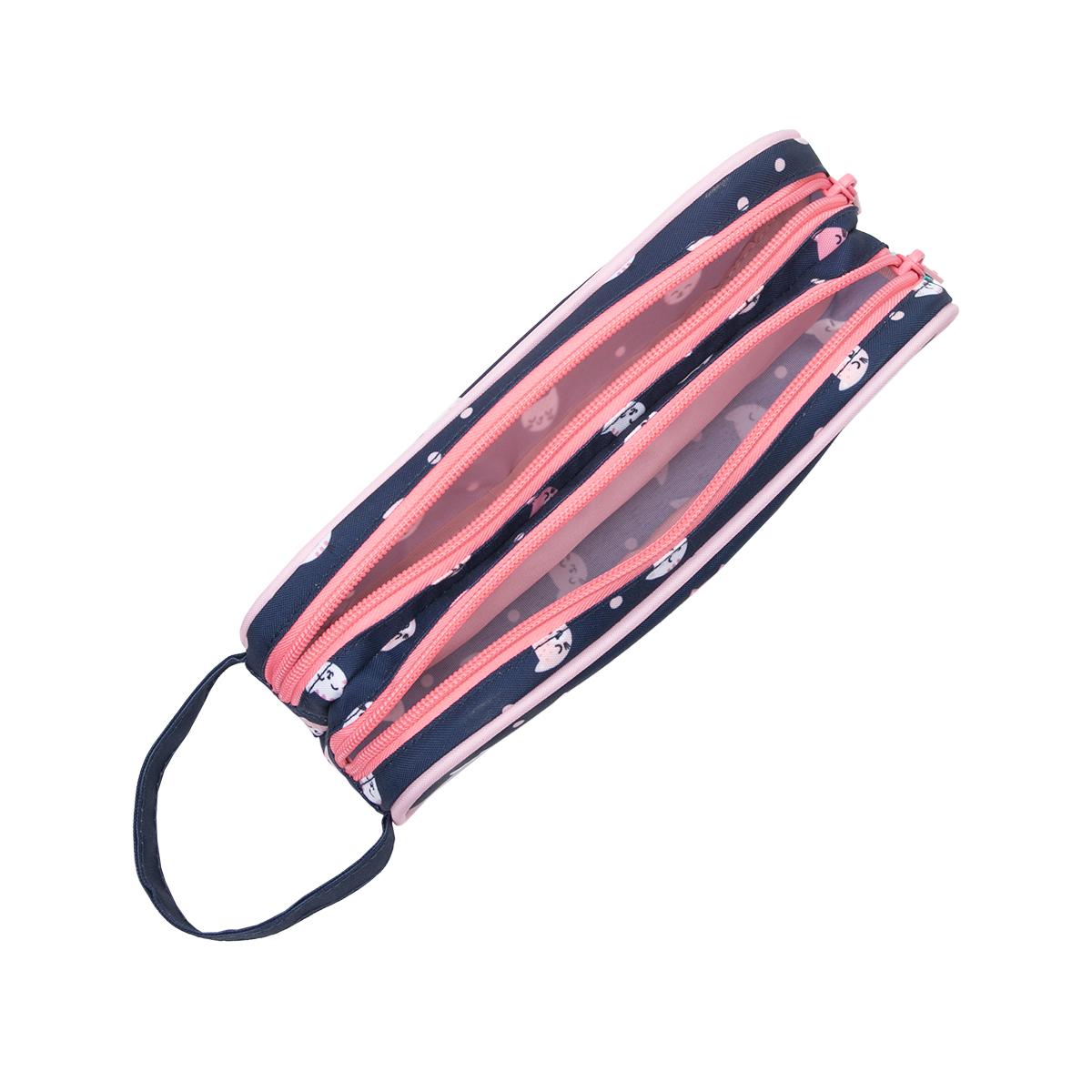 Voir la diapositive 4 : AUCHAN Trousse 2 compartiments Chat