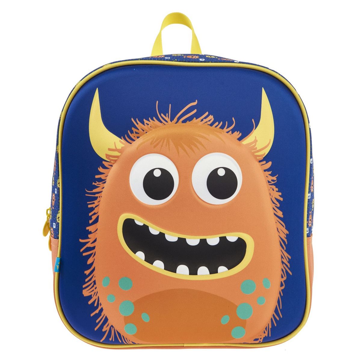 AUCHAN Sac à goûter 3D bleu monstre