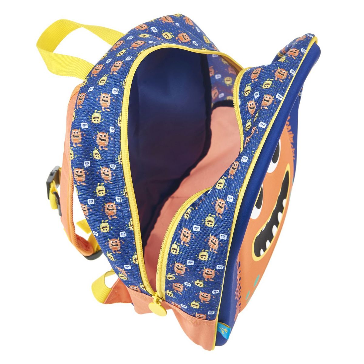 AUCHAN Sac à goûter 3D bleu monstre