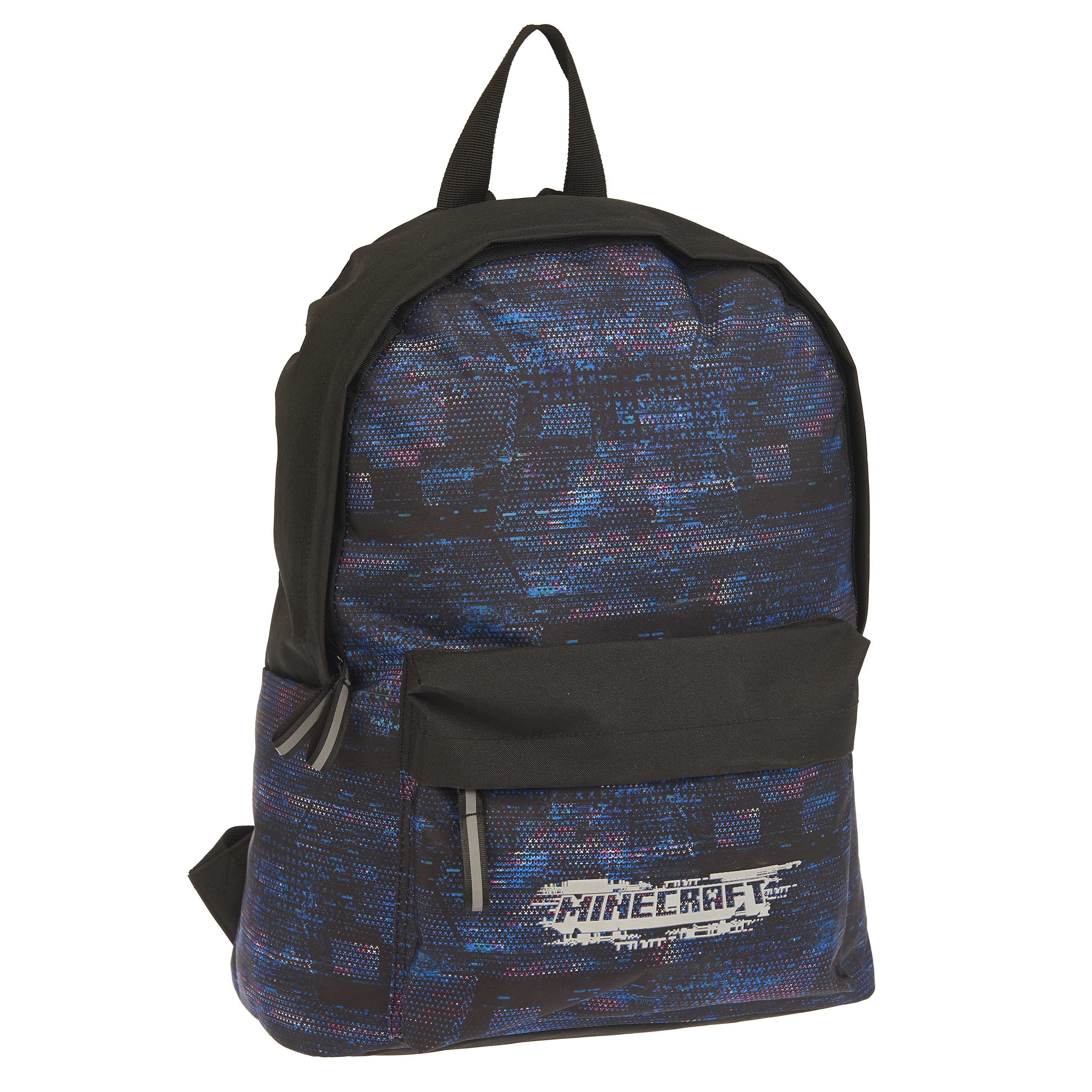 Voir la diapositive 1 : Sac à dos 1 compartiment noir Minecraft